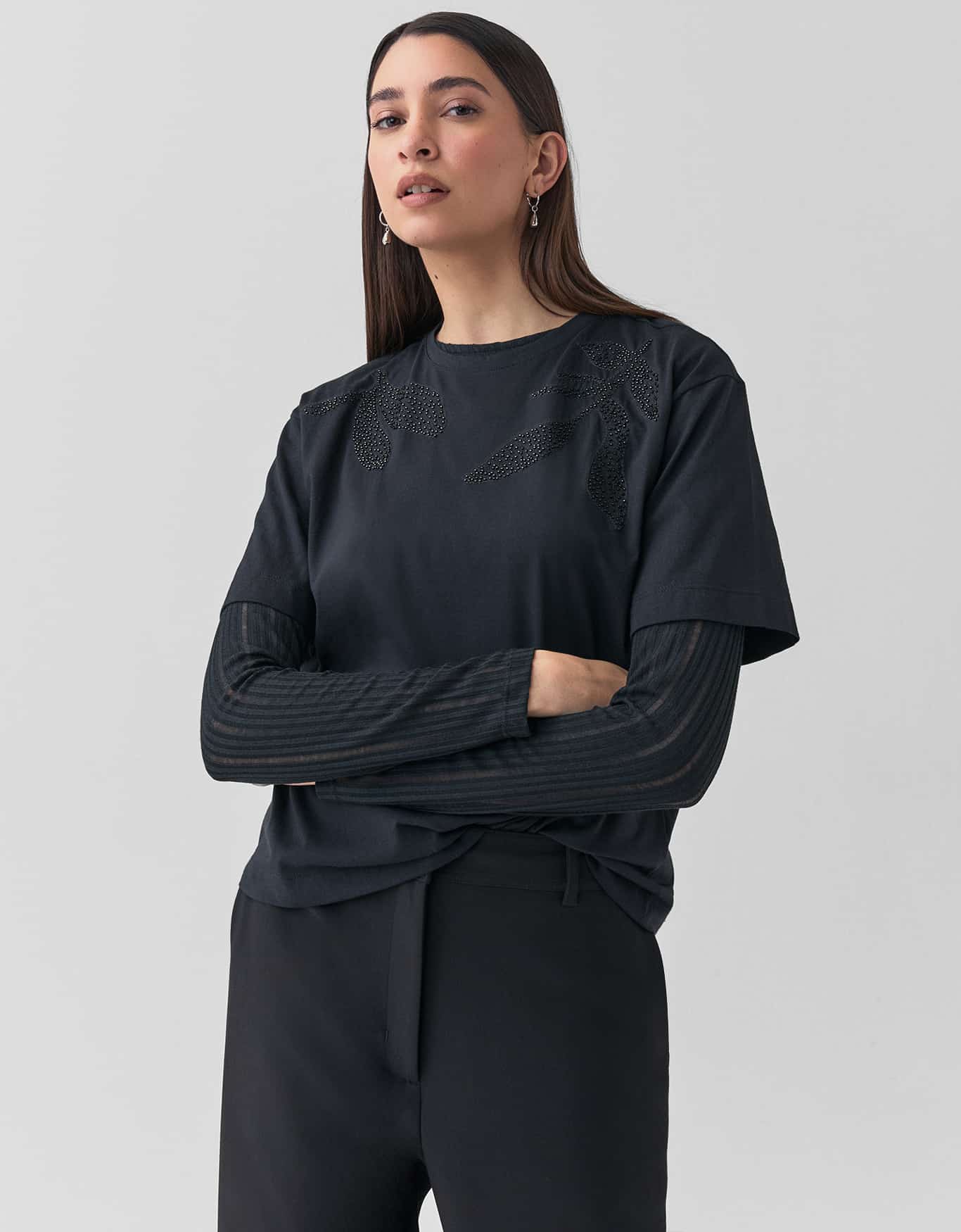 T-Shirt Bordado Miçanga