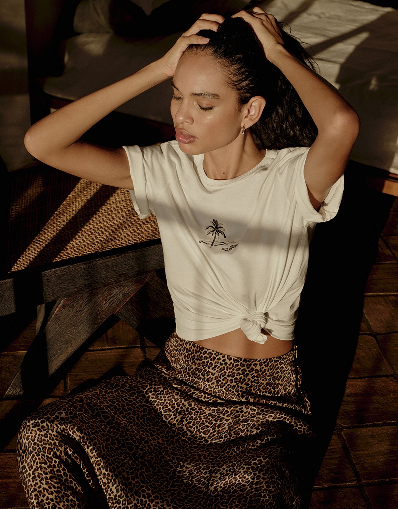 T-Shirt Bordado Mini Praia