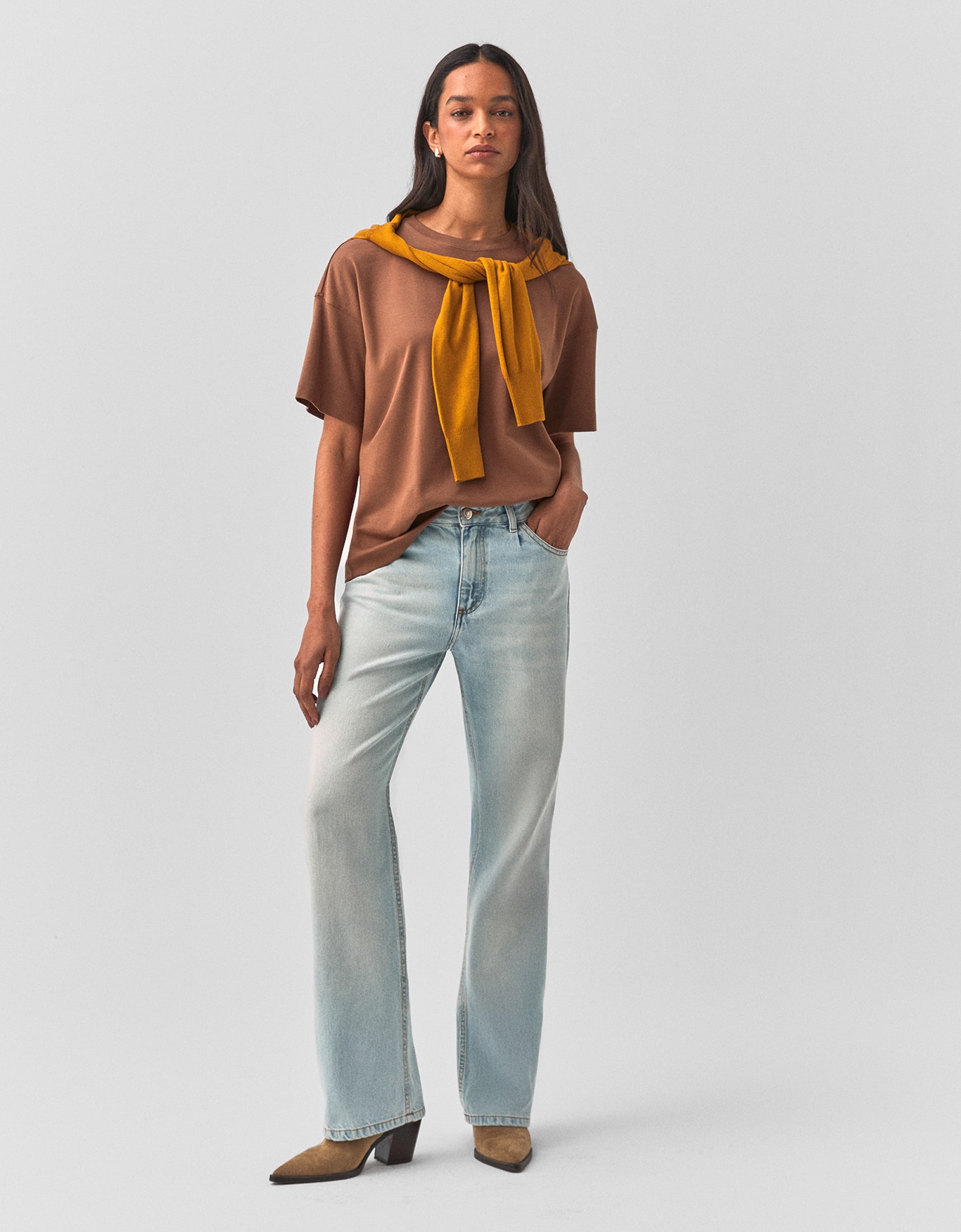 T-Shirt Boxy Algodão Pima