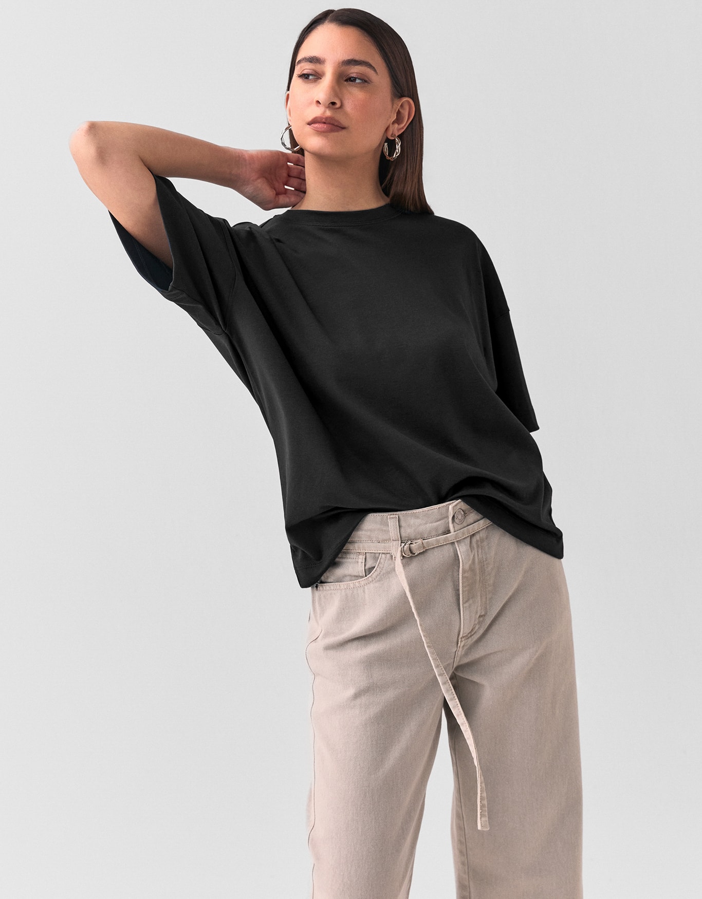 T-Shirt Boxy Algodão Pima