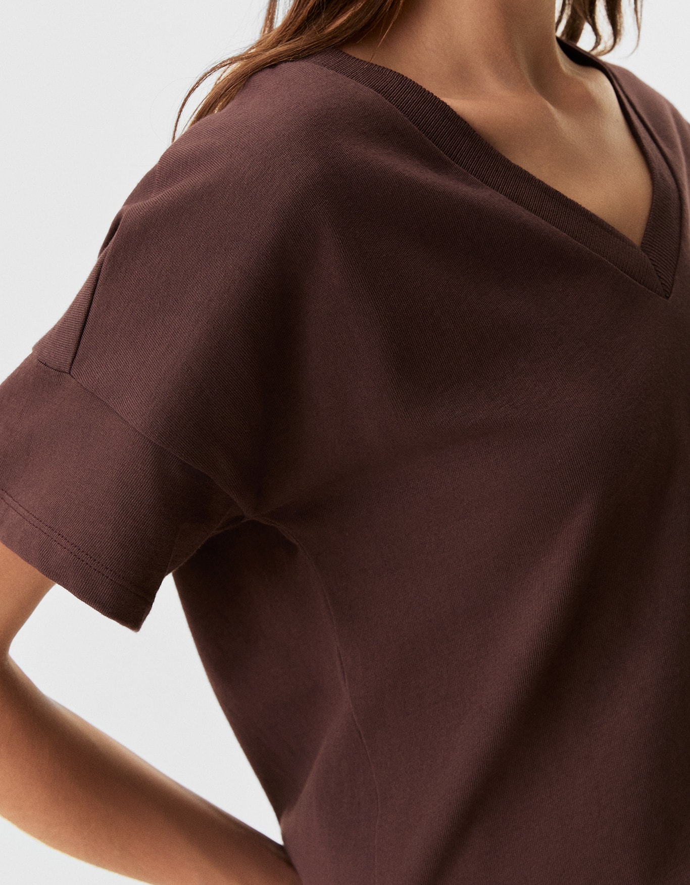 T-Shirt Boxy Decote V