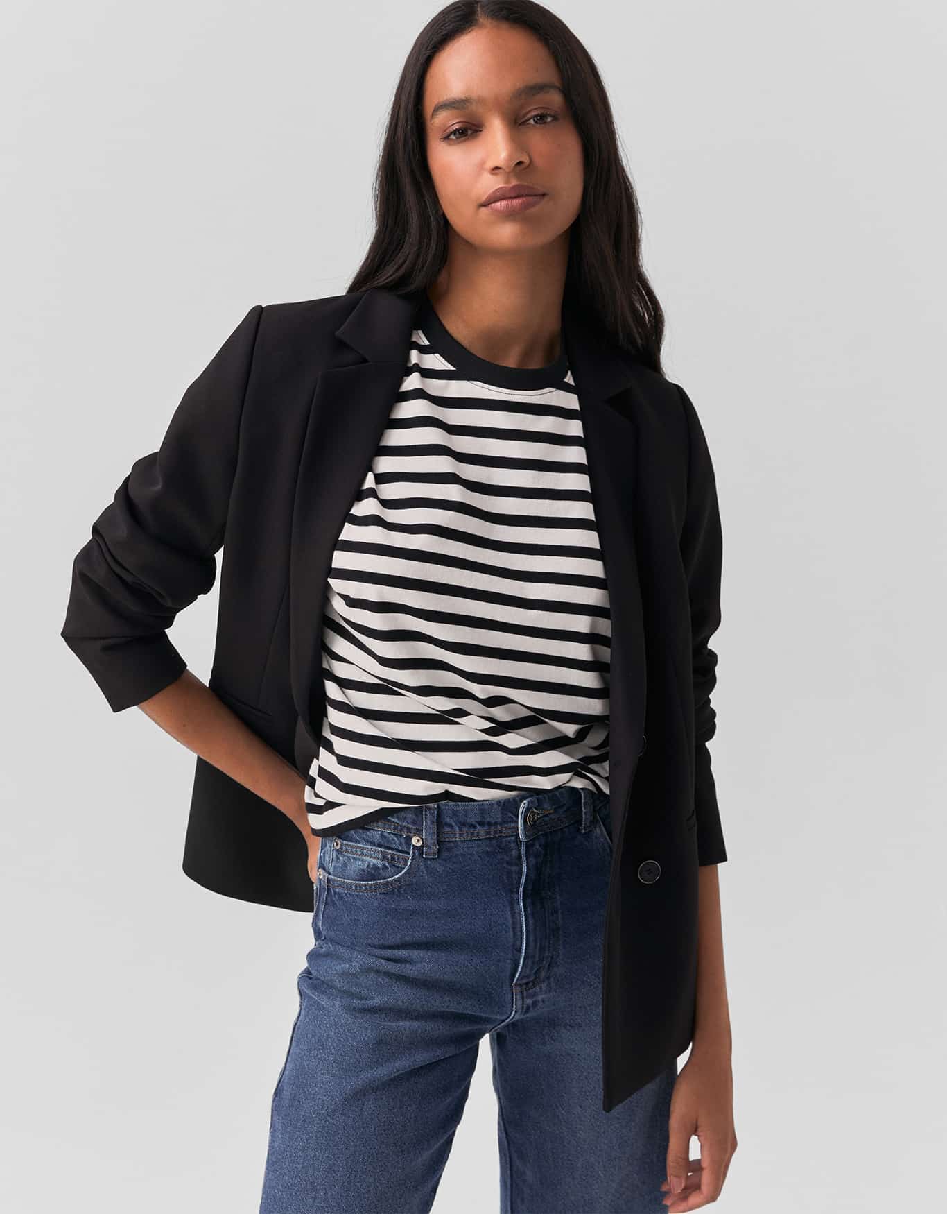 T-Shirt Boxy Listrada