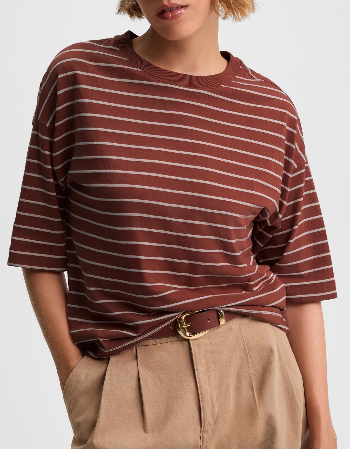 T-Shirt Boxy Listras