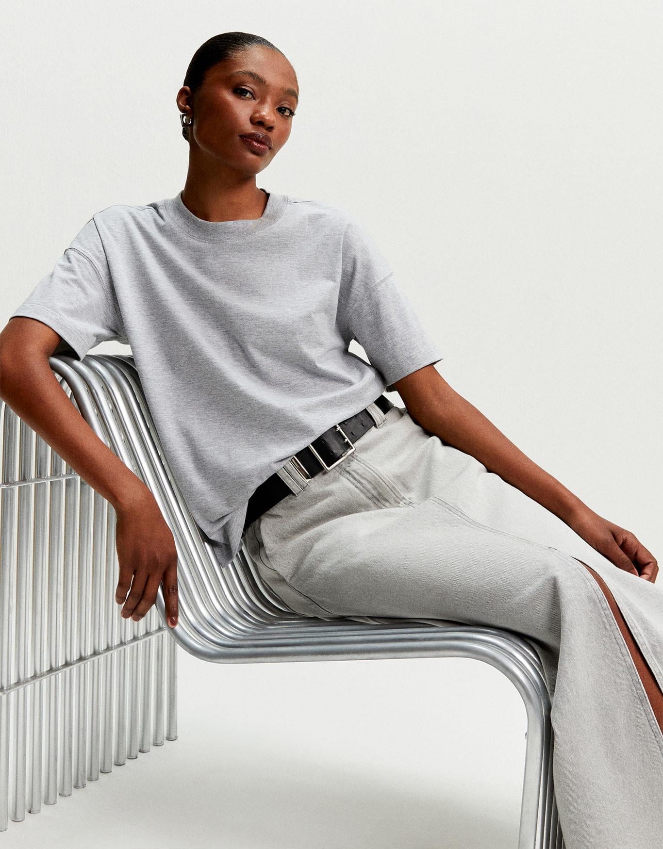 T-Shirt Boxy Manga Dupla