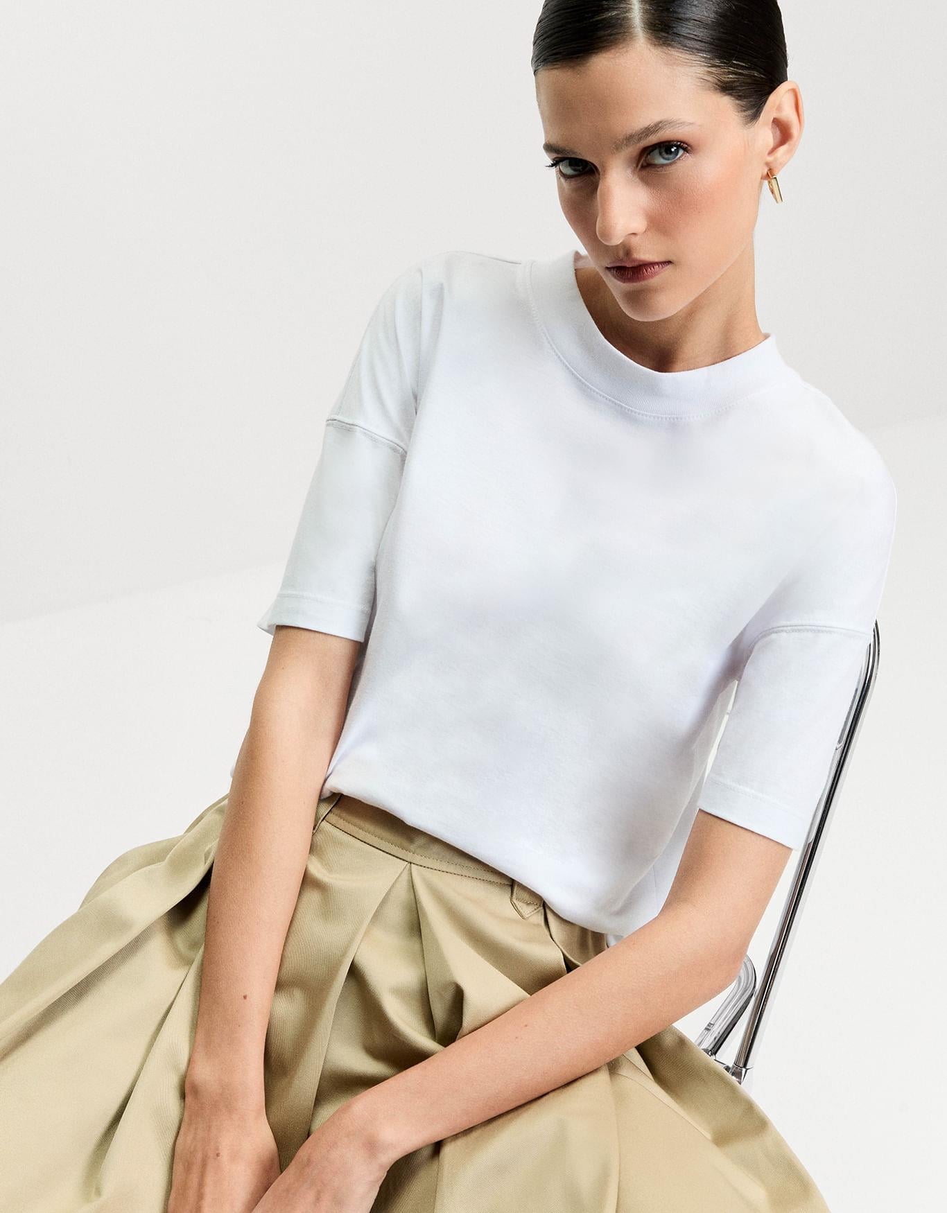 T-Shirt Boxy Manga Dupla