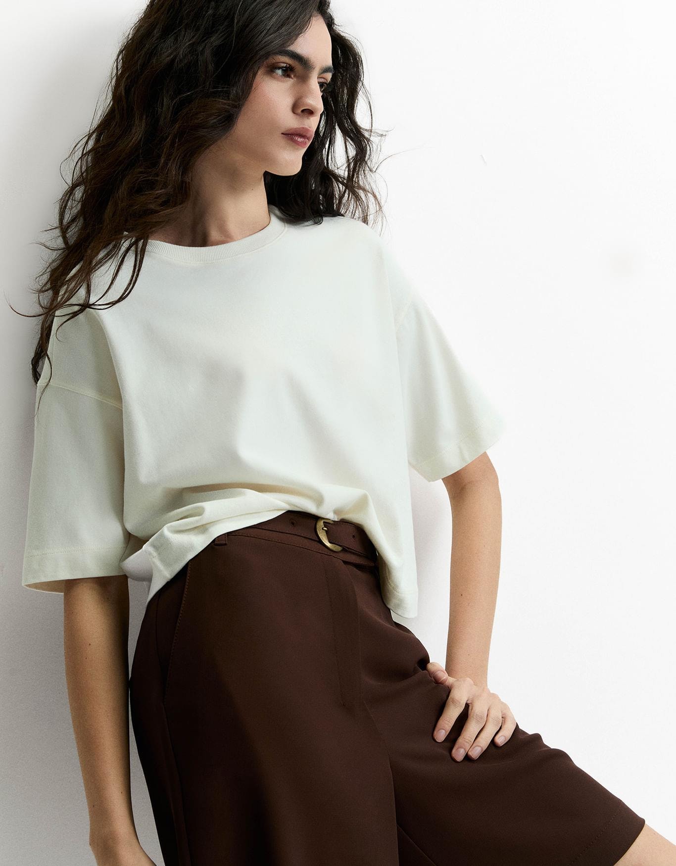 T-Shirt Boxy Off White