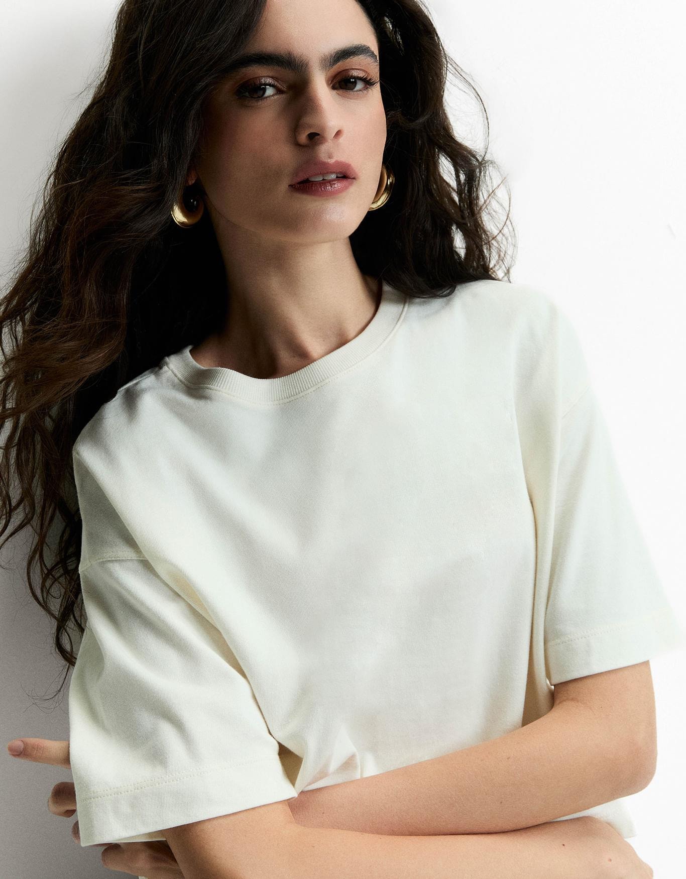 T-Shirt Boxy Off White