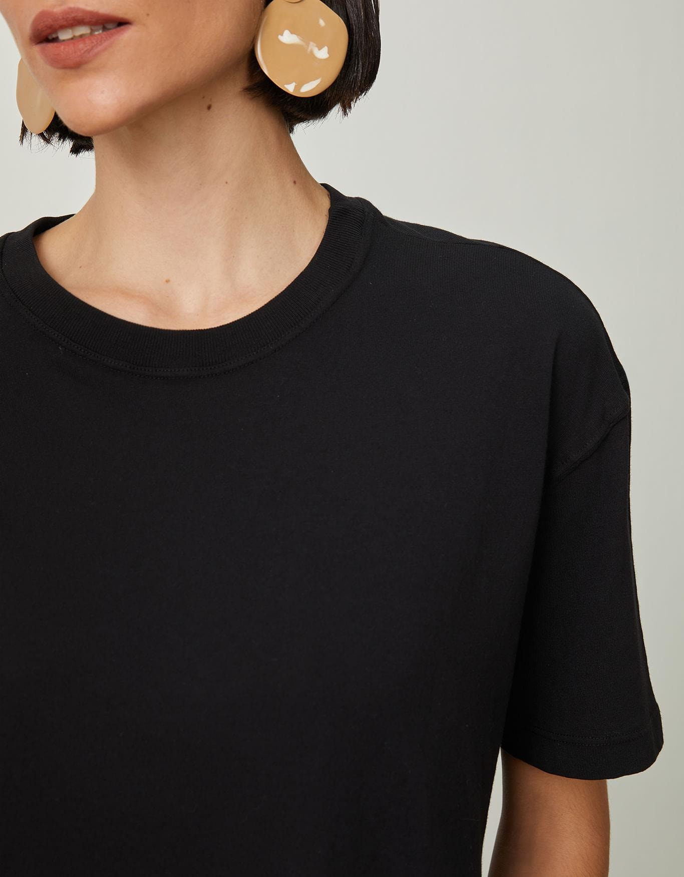 T-Shirt Boxy Preta