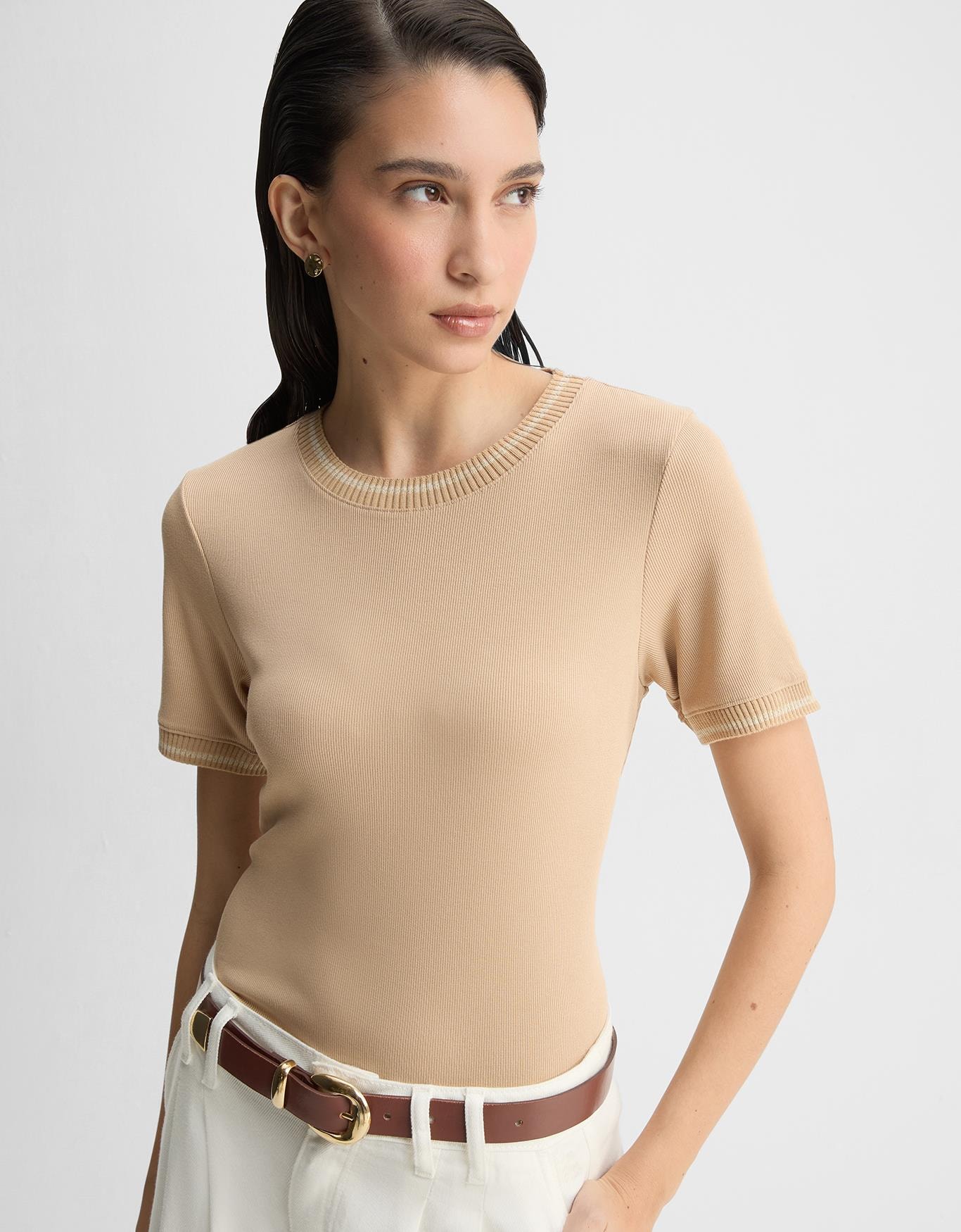 T-Shirt Canelada Retilínea