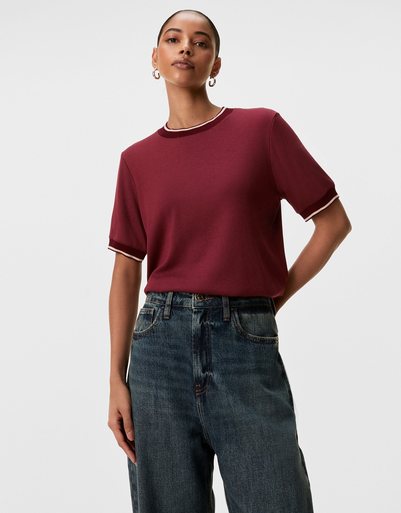 T-Shirt Canelada Retilínea