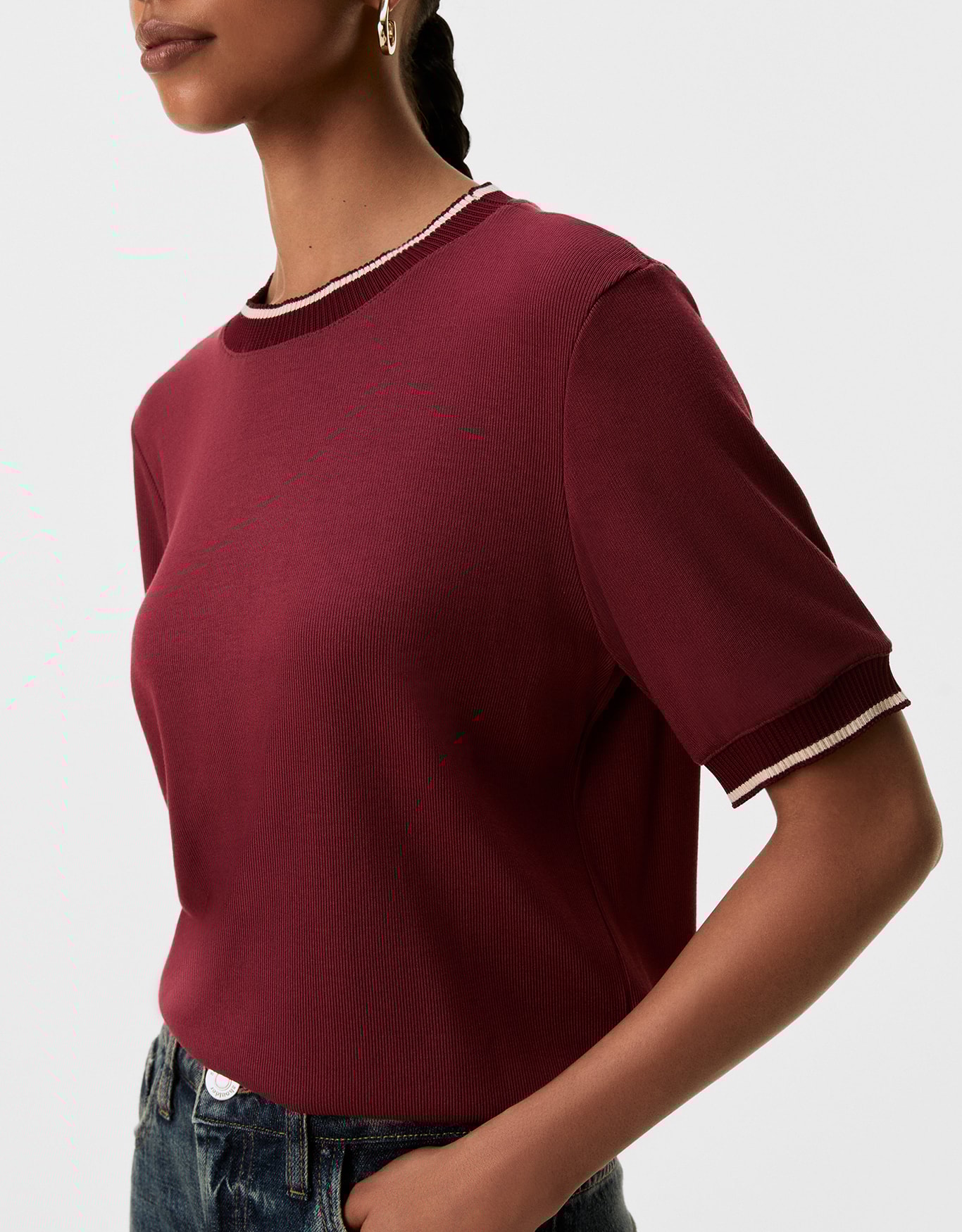 T-Shirt Canelada Retilínea