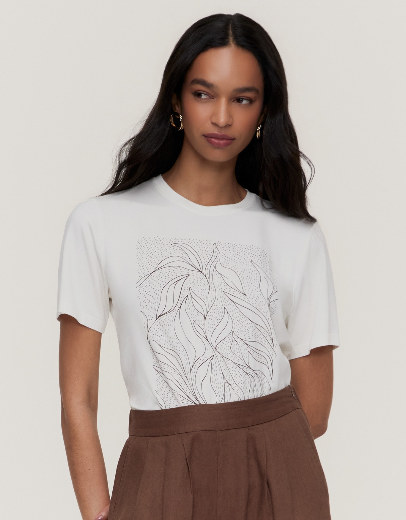 T-Shirt Cartaz Folhagens