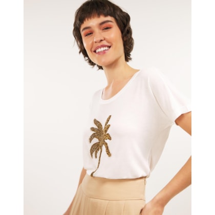 T-Shirt Coqueiro Bordada