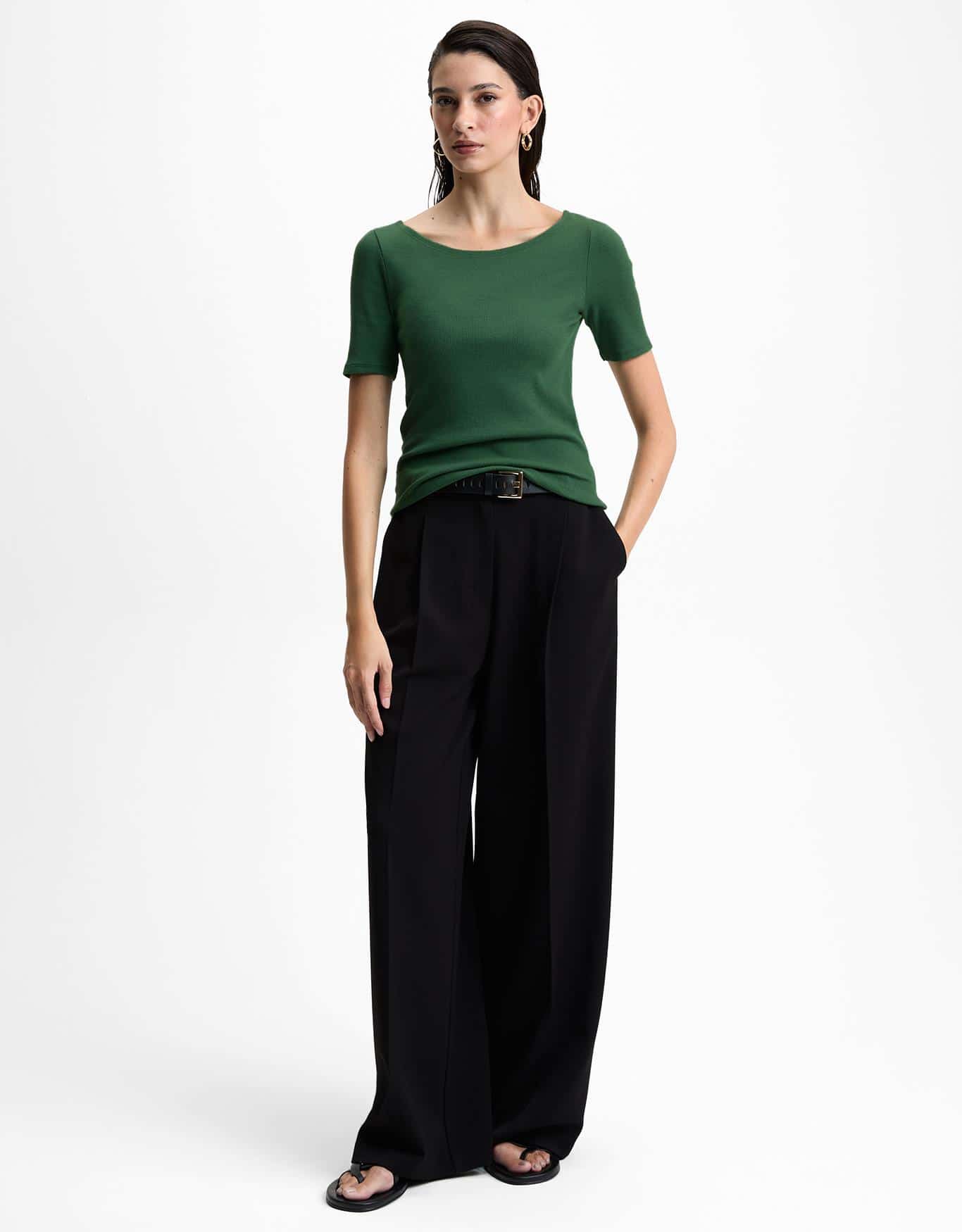 T-Shirt Decote Canoa