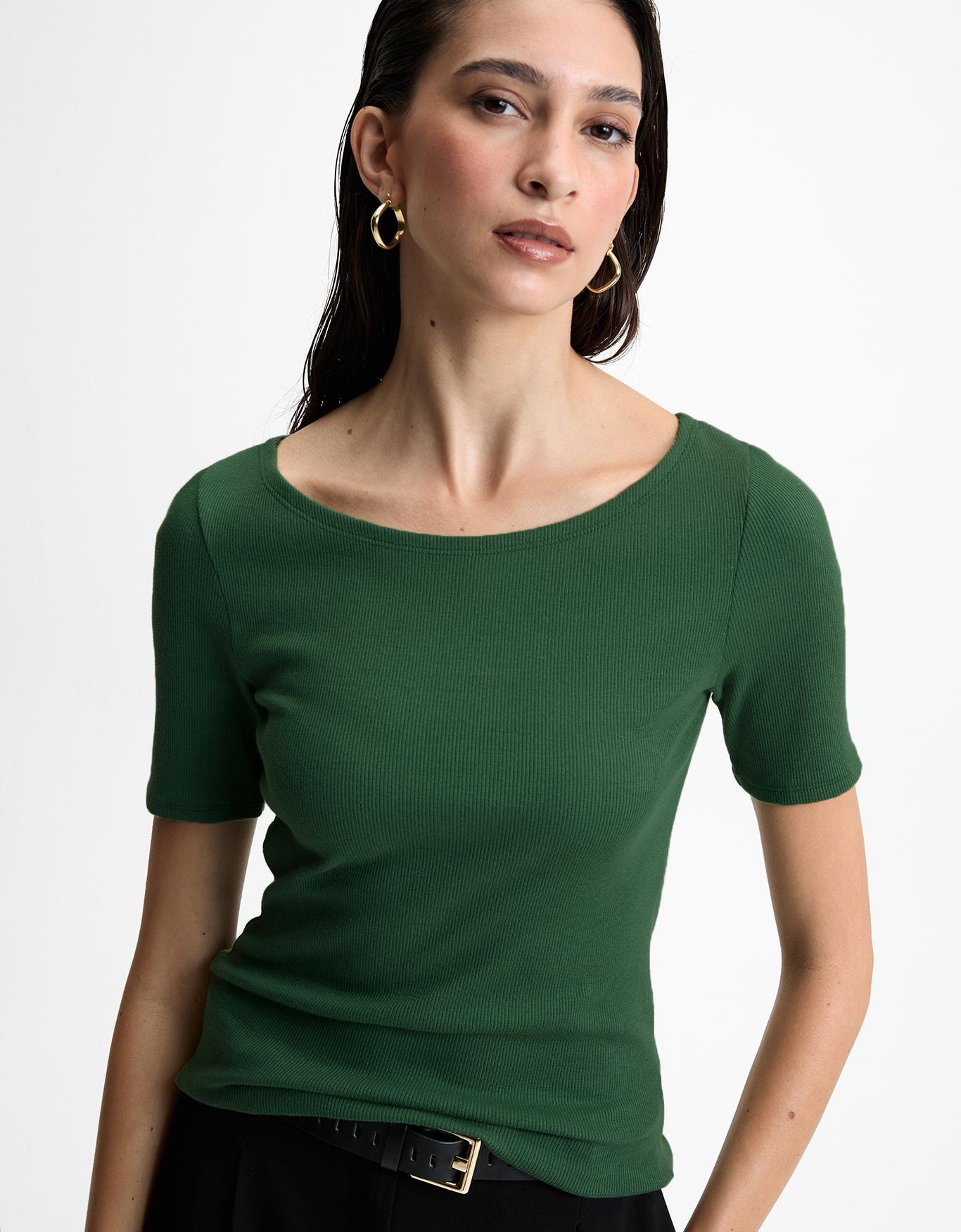 T-Shirt Decote Canoa