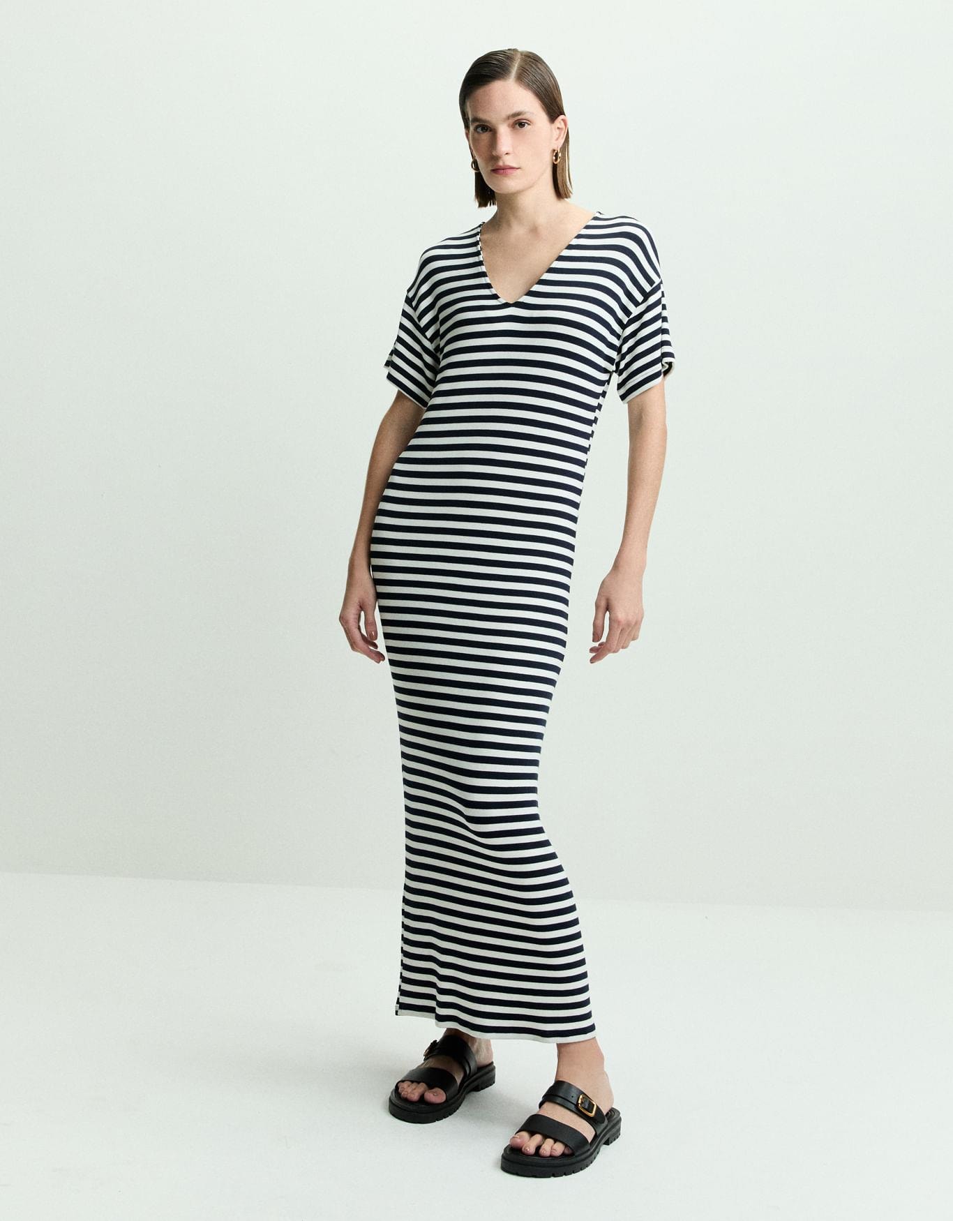 T-Shirt Dress Listrado