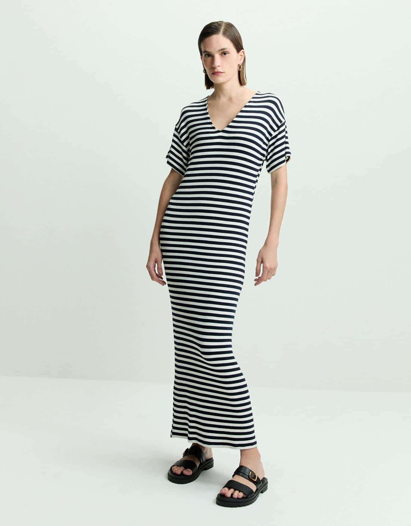 T-Shirt Dress Listrado