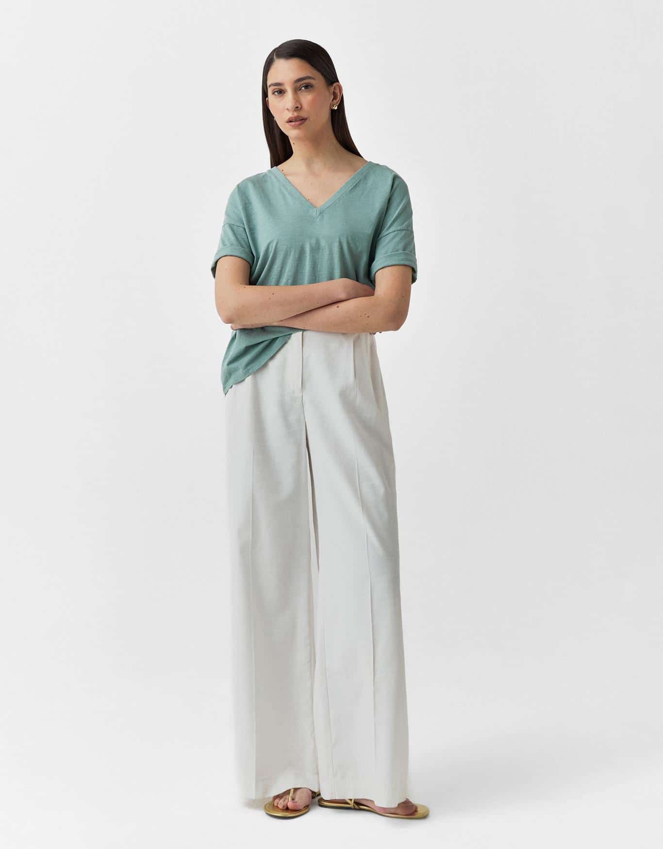 T-Shirt Flamê Decote v