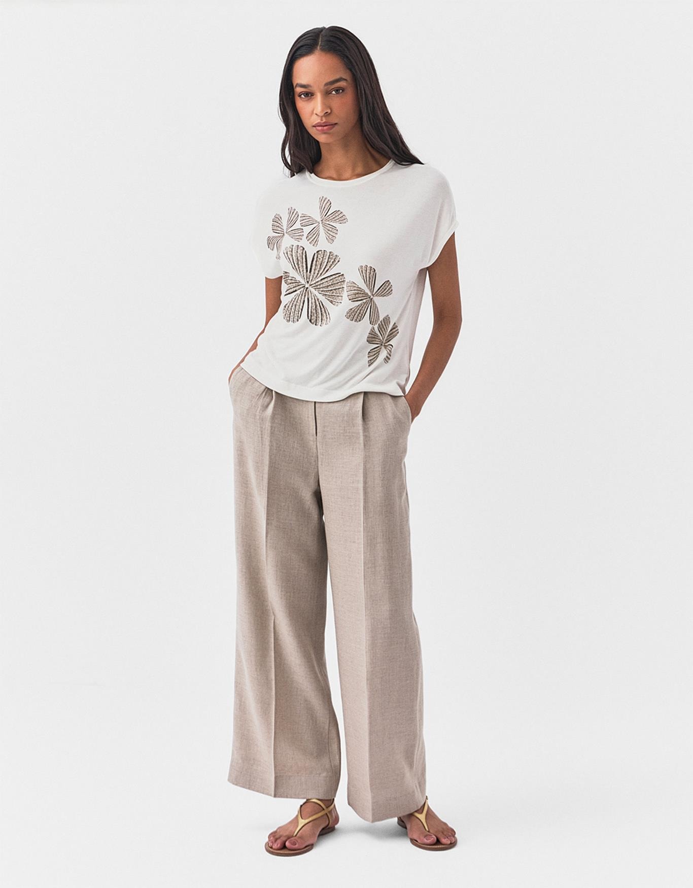 T-Shirt Floral Diagonal