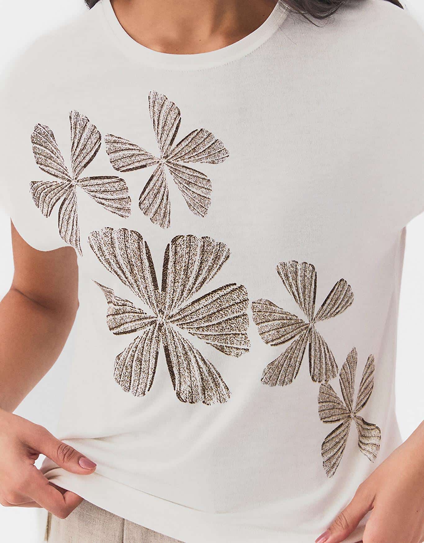 T-Shirt Floral Diagonal