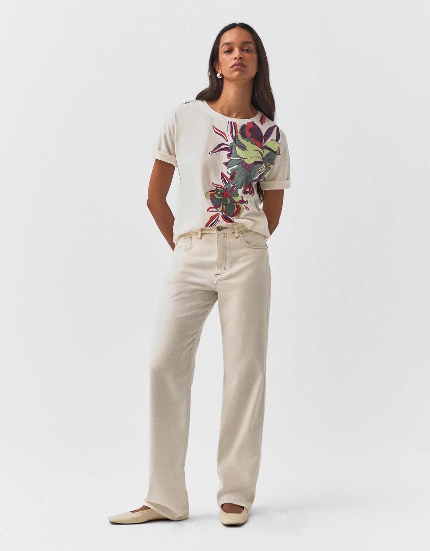 T-Shirt Floral Estação