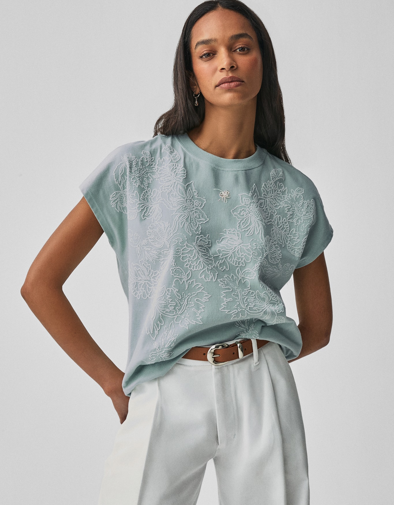 T-Shirt Floral Floco