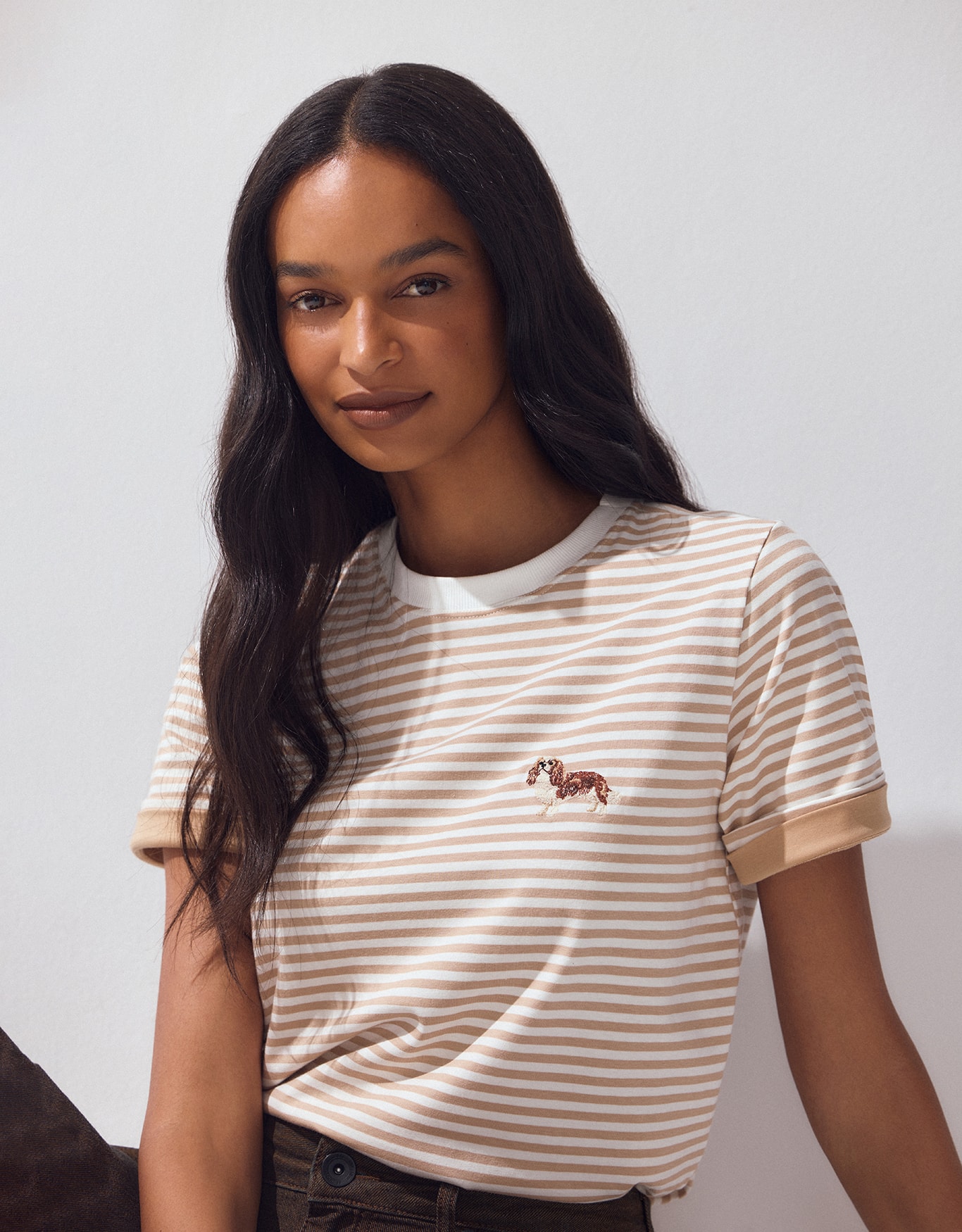 T-Shirt Listrada Mini Bordado