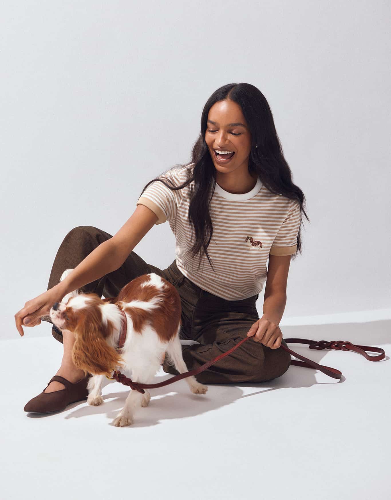 T-Shirt Listrada Mini Bordado