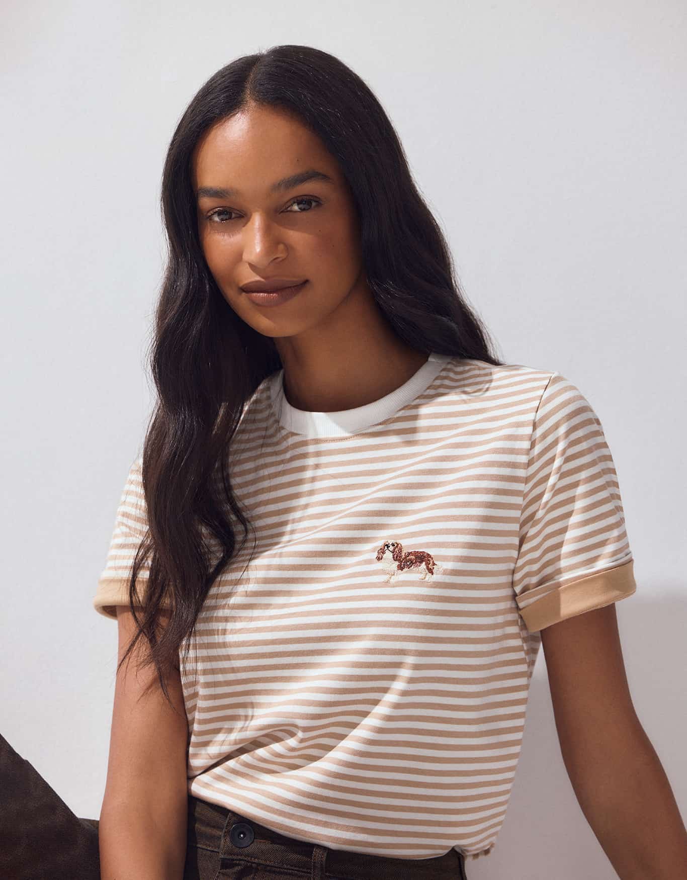 T-Shirt Listrada Mini Bordado