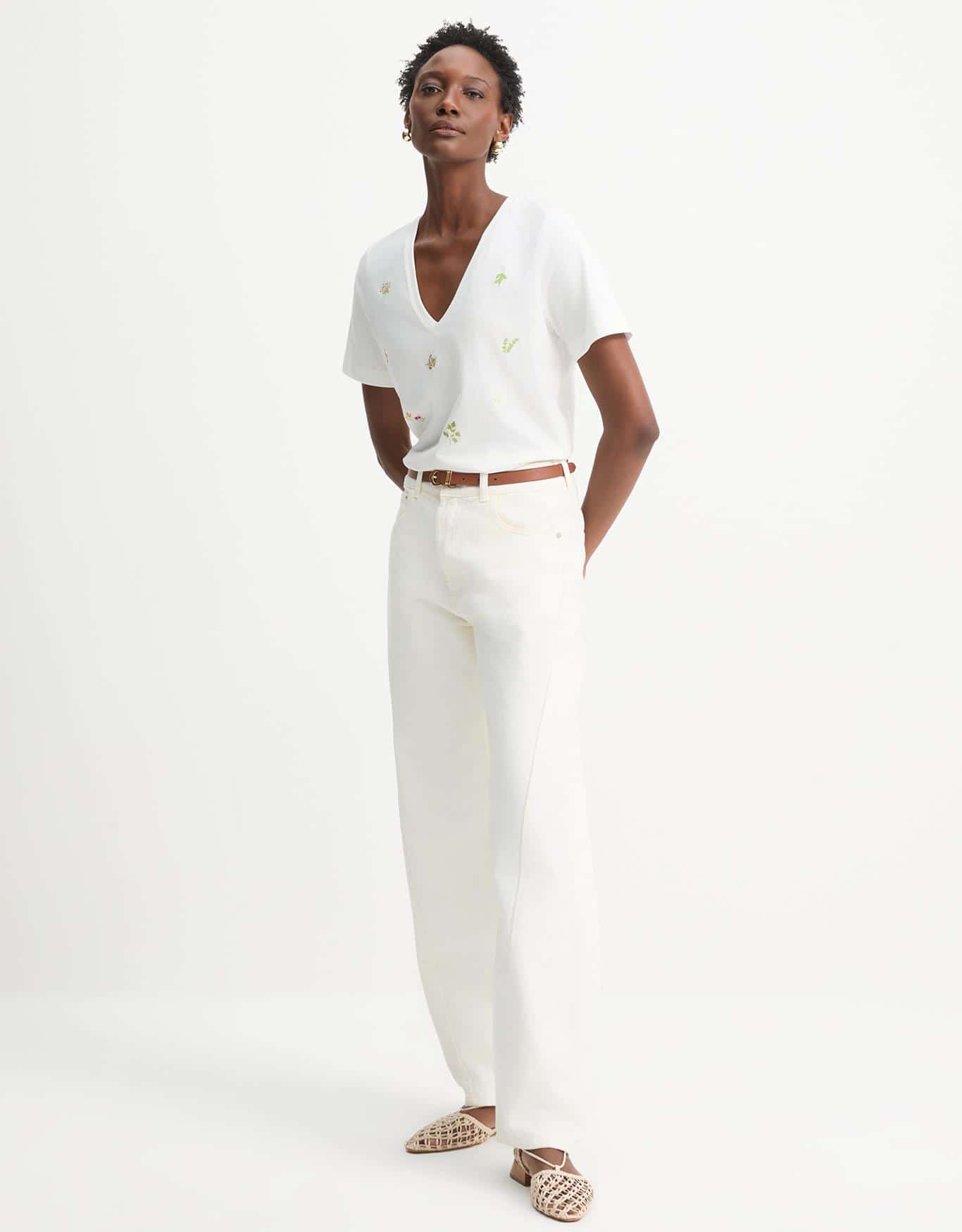 T-Shirt Mini Bordado Buquê