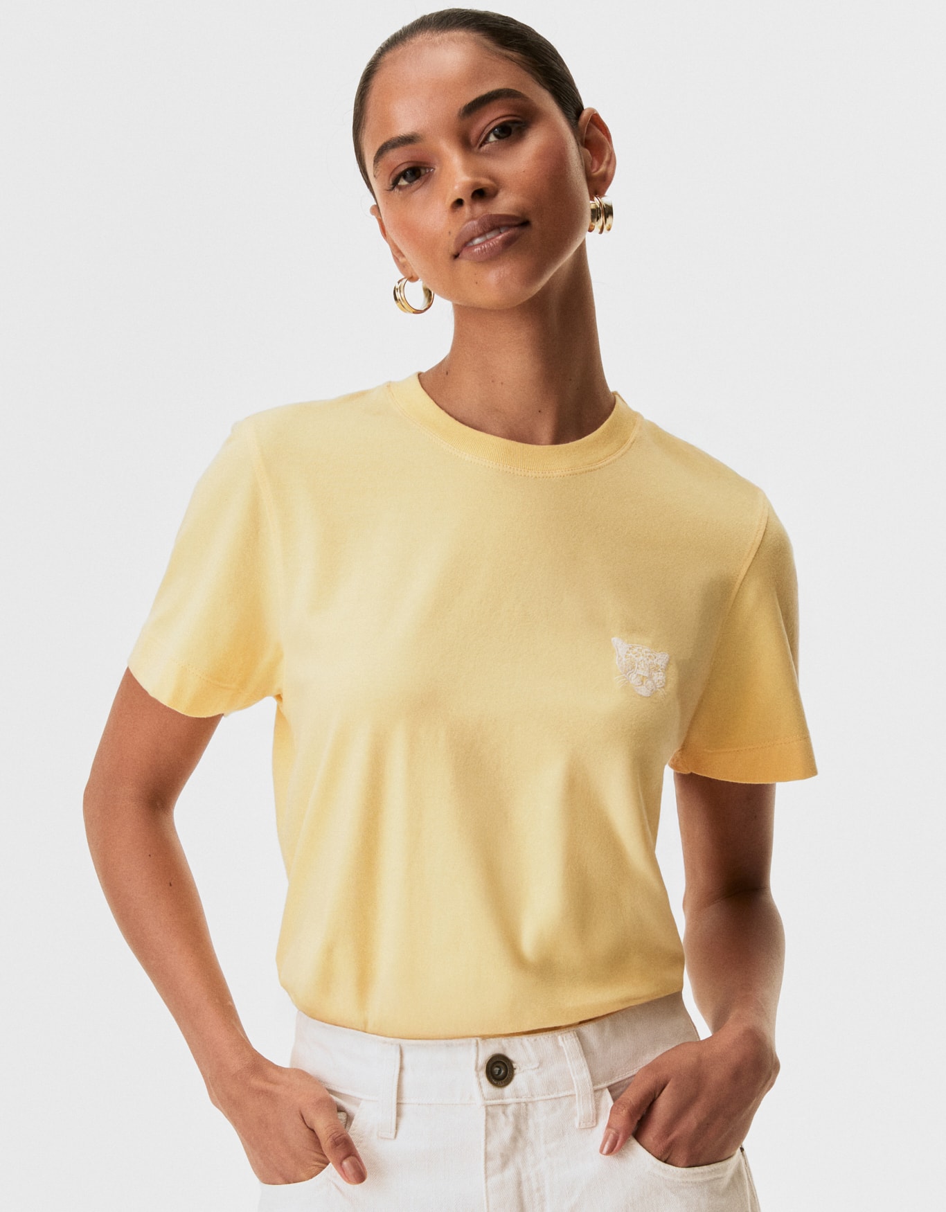 T-Shirt Mini Onça Bordada