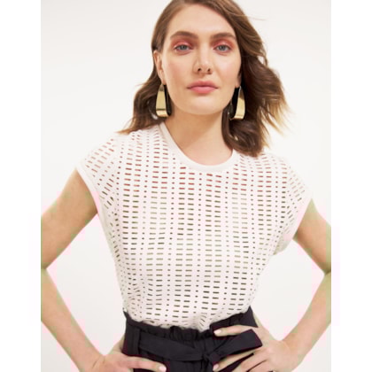 T-Shirt Suede Perfurado