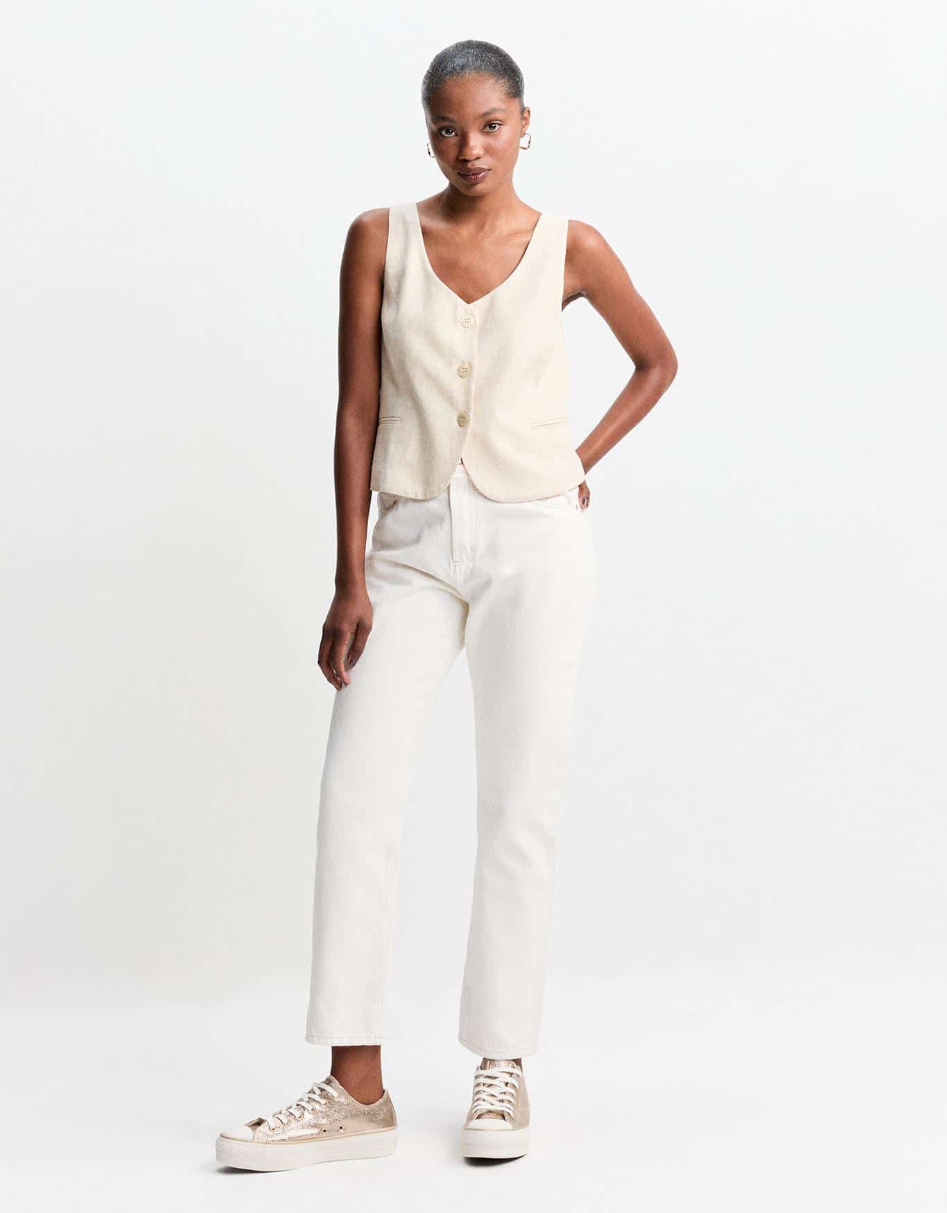 Tênis All Star Ct As Lift Dourado