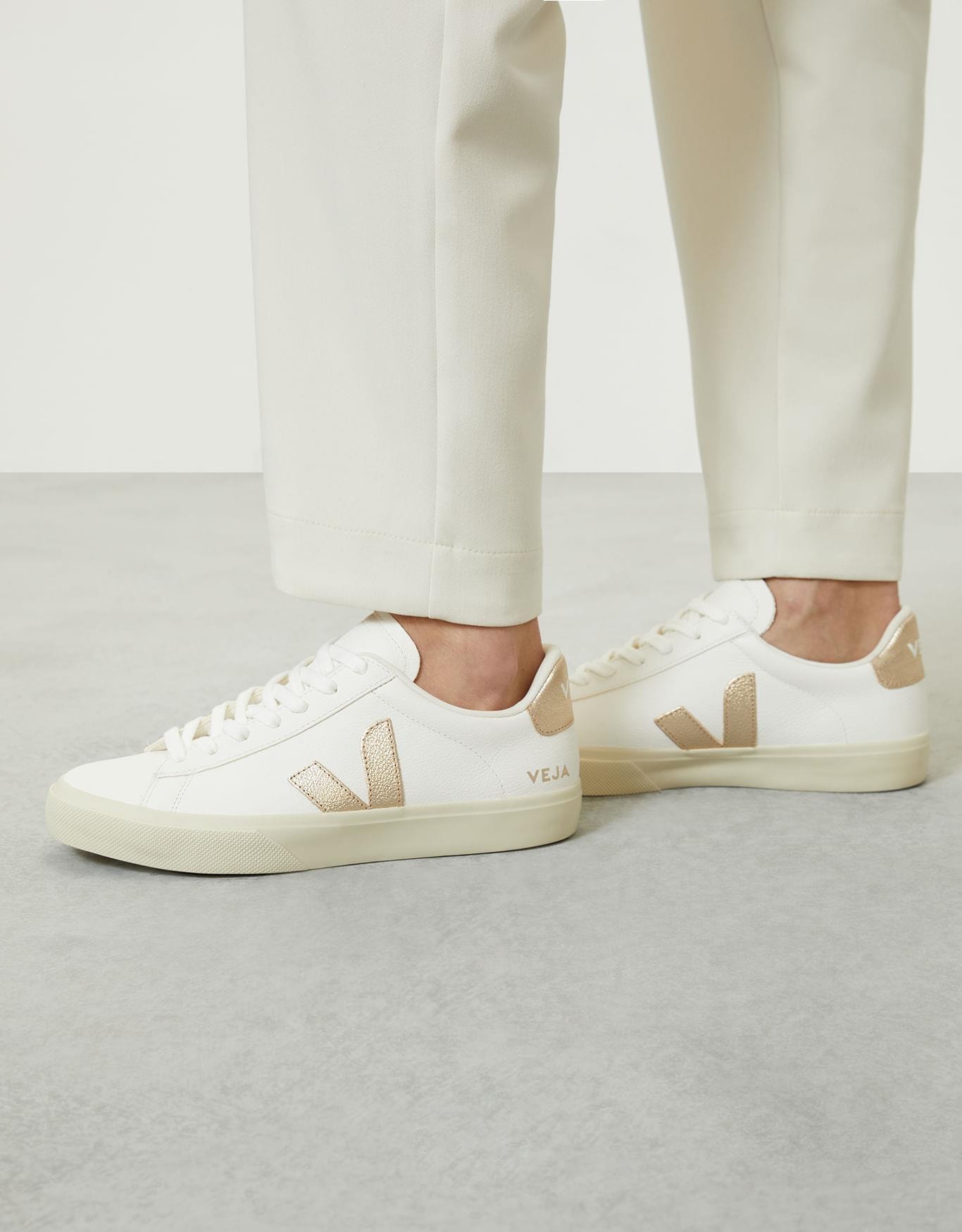 Tênis Veja Campo Extra White Platine