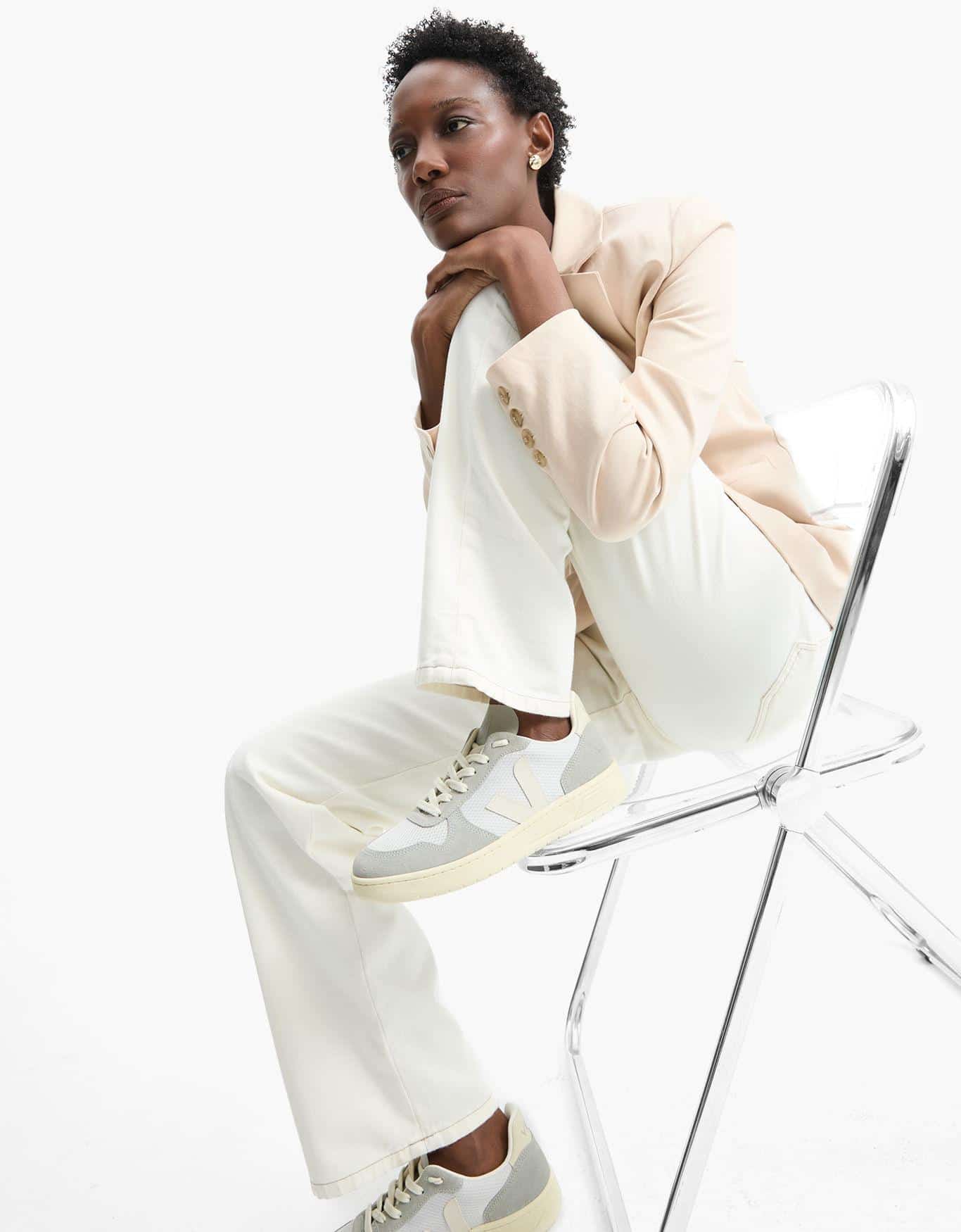 Tênis Veja V-10 Light Grey Pierre