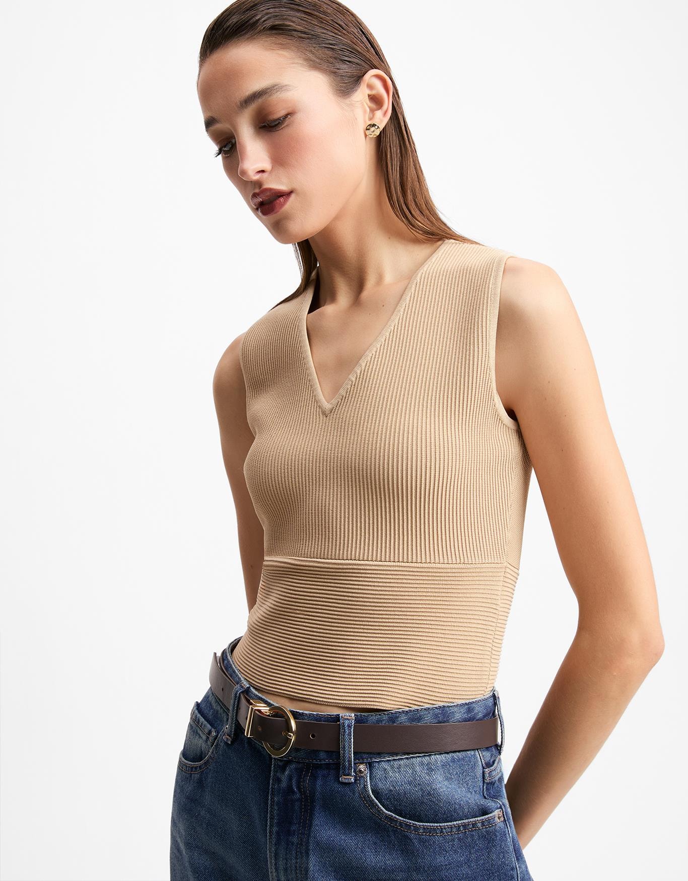 Top Tricot Decote v 360