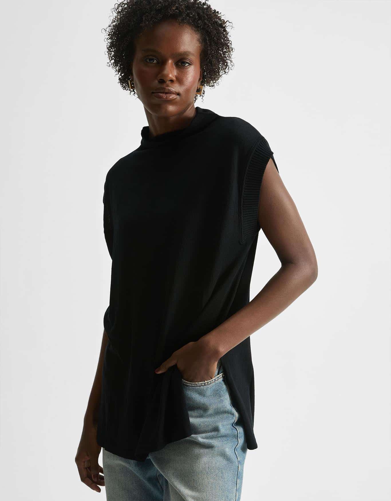 Túnica Tricot Rib Lateral