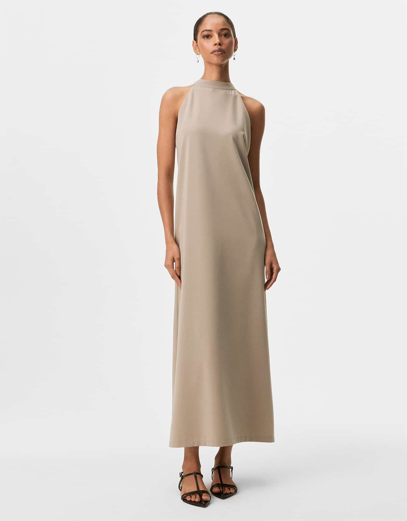 Vestido 360 Alfaiataria Leve Gola Alta