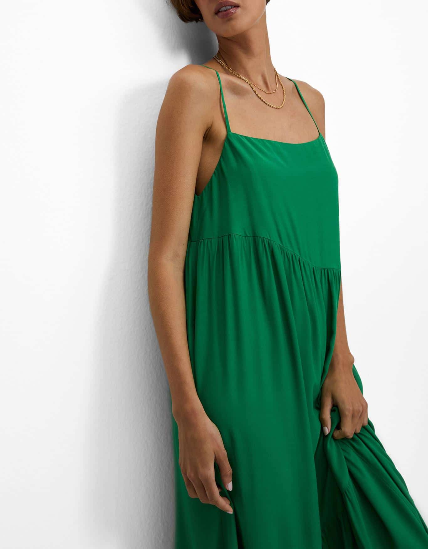 Vestido Amplo Alça Fina