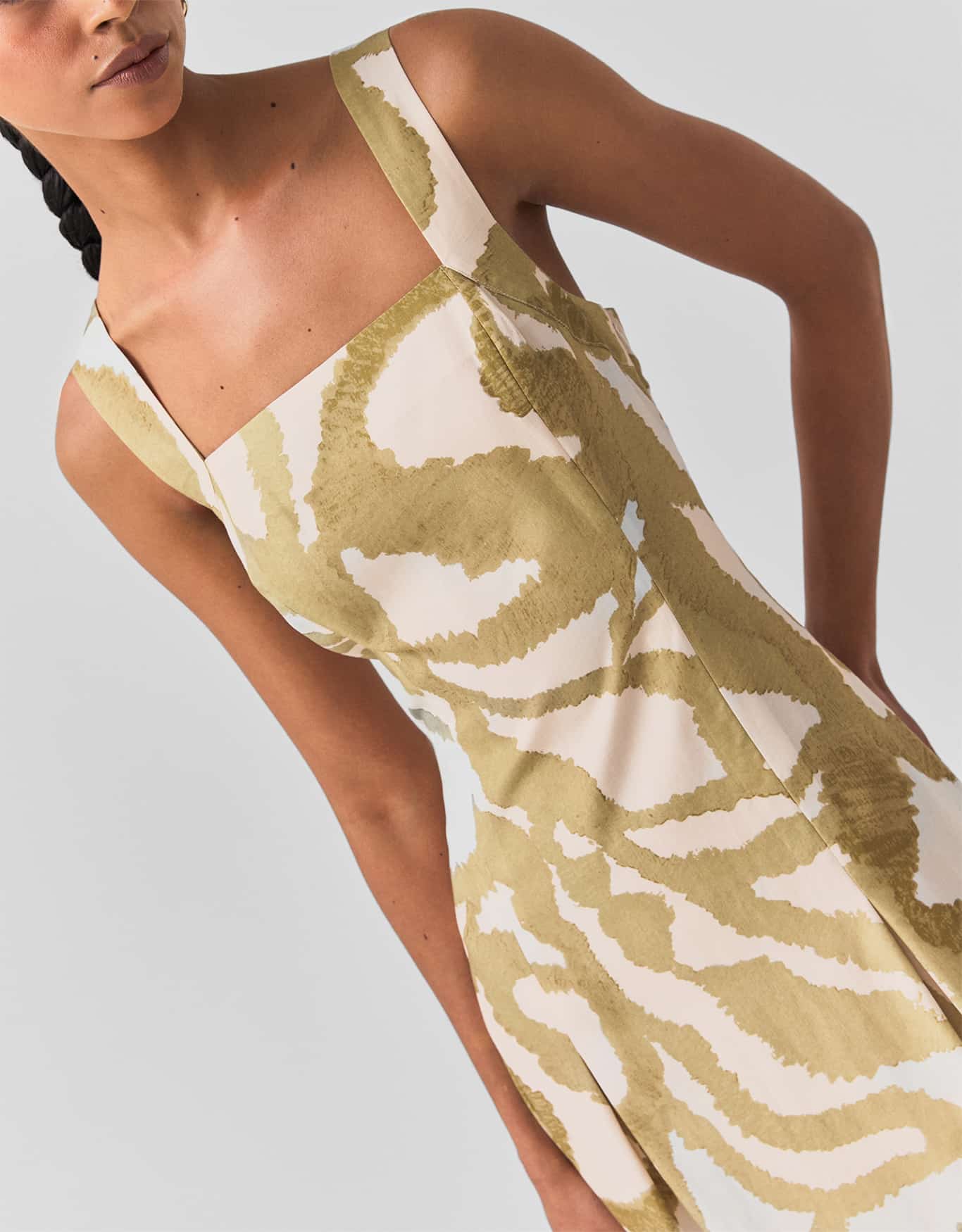 Vestido Aquarelado Verde