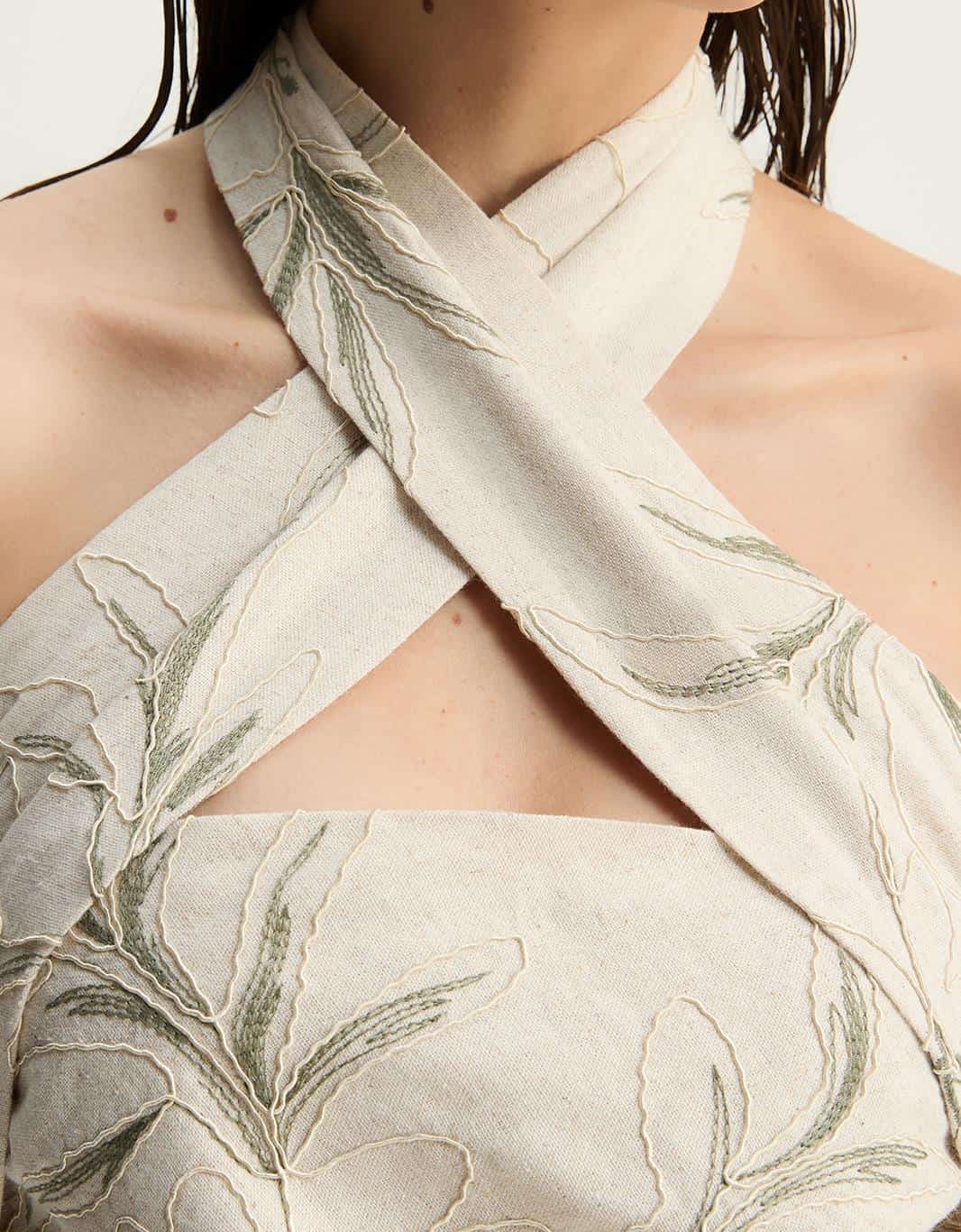 Vestido Bordado Botanico