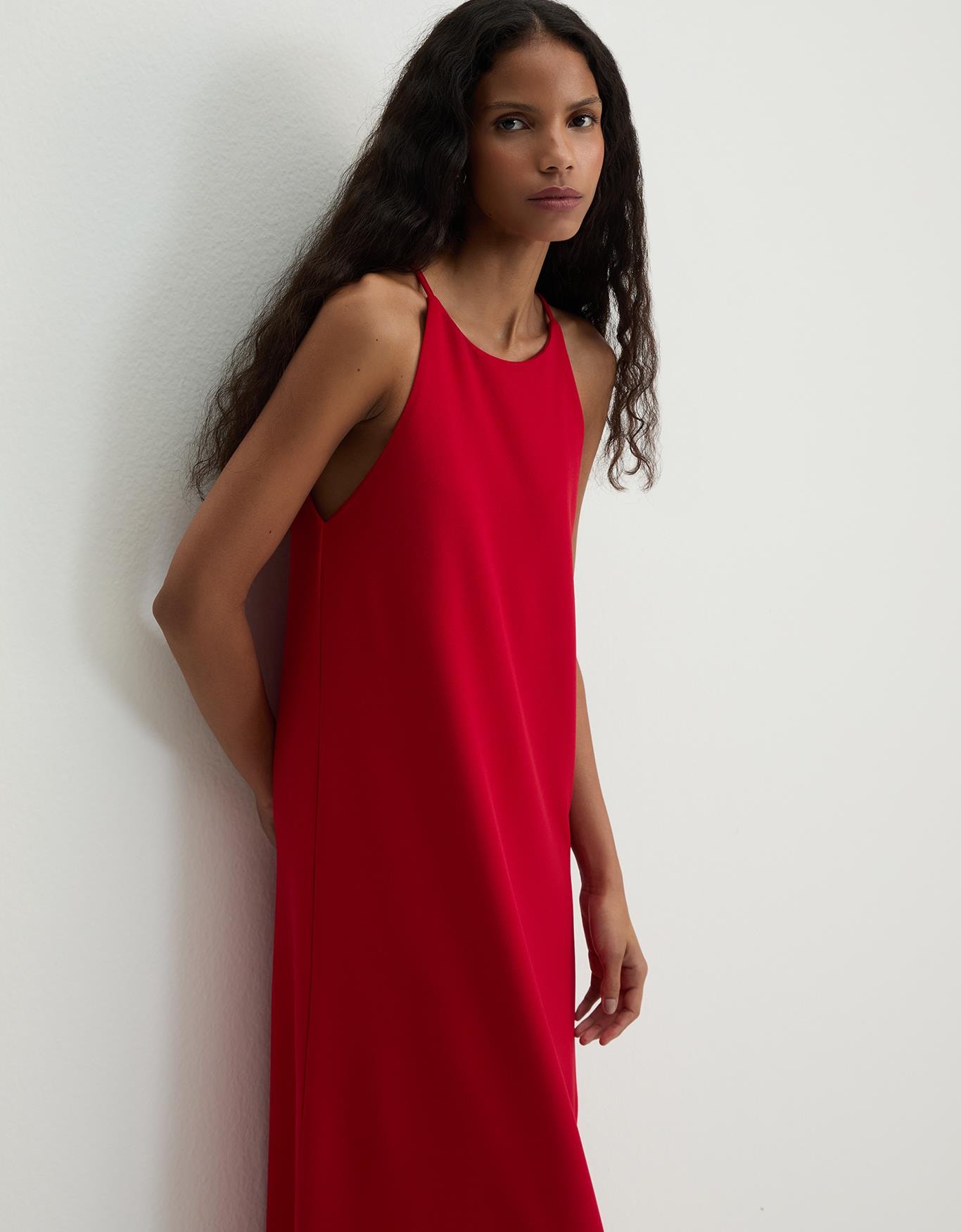 Vestido Cava Americana Crepe 360