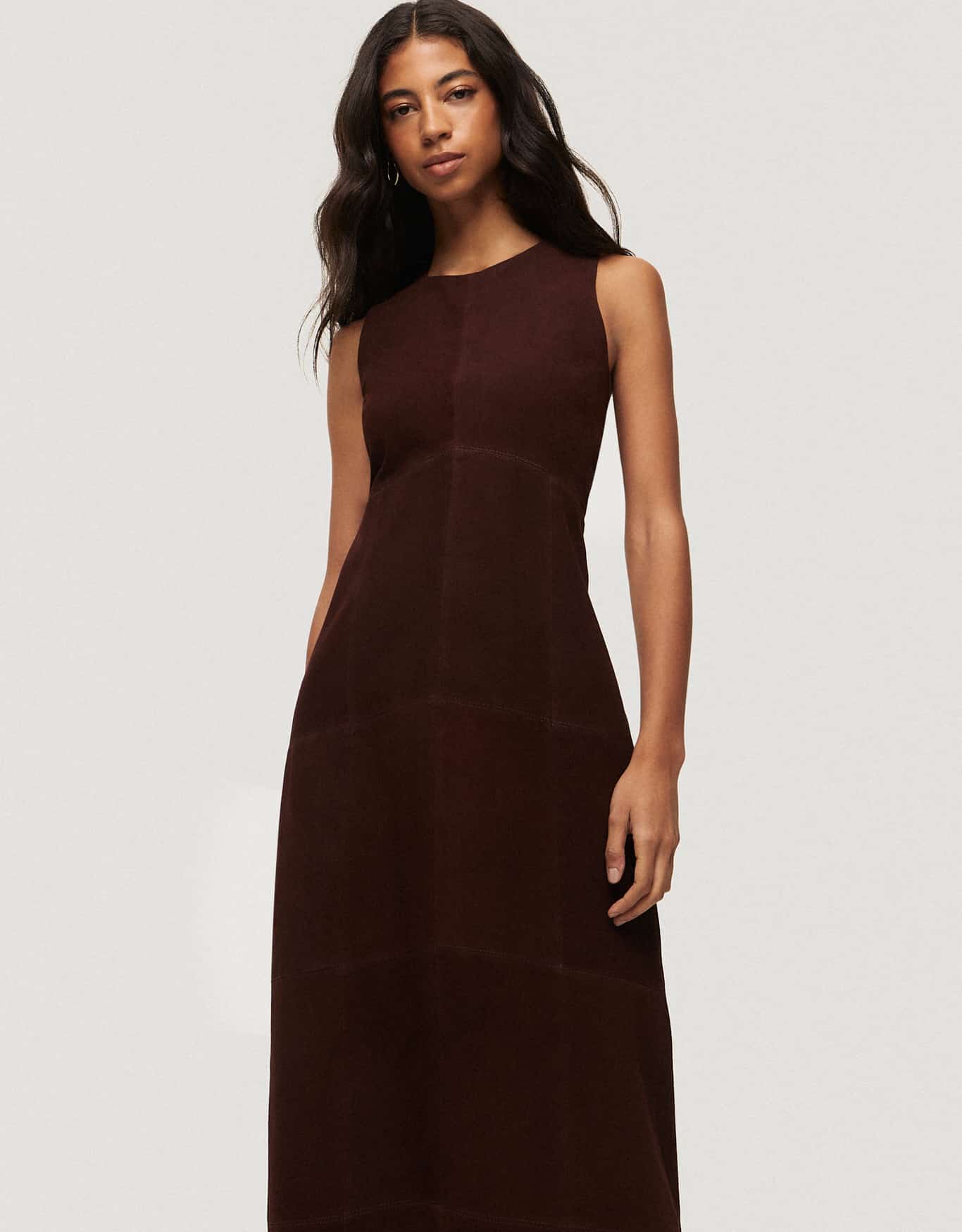 Vestido Couro Chamois