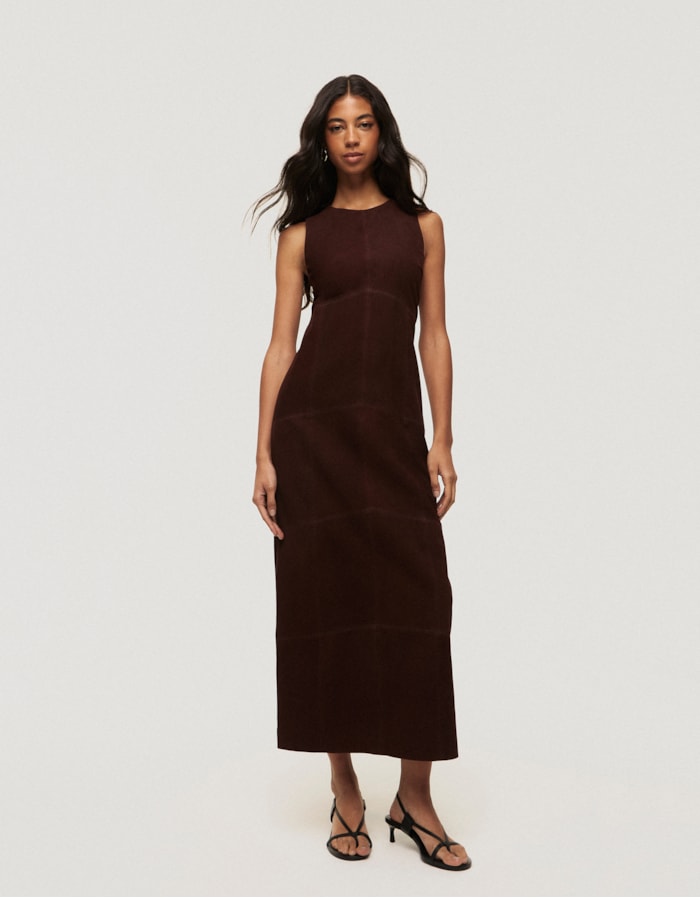 Shoulder — Vestido Couro Chamois