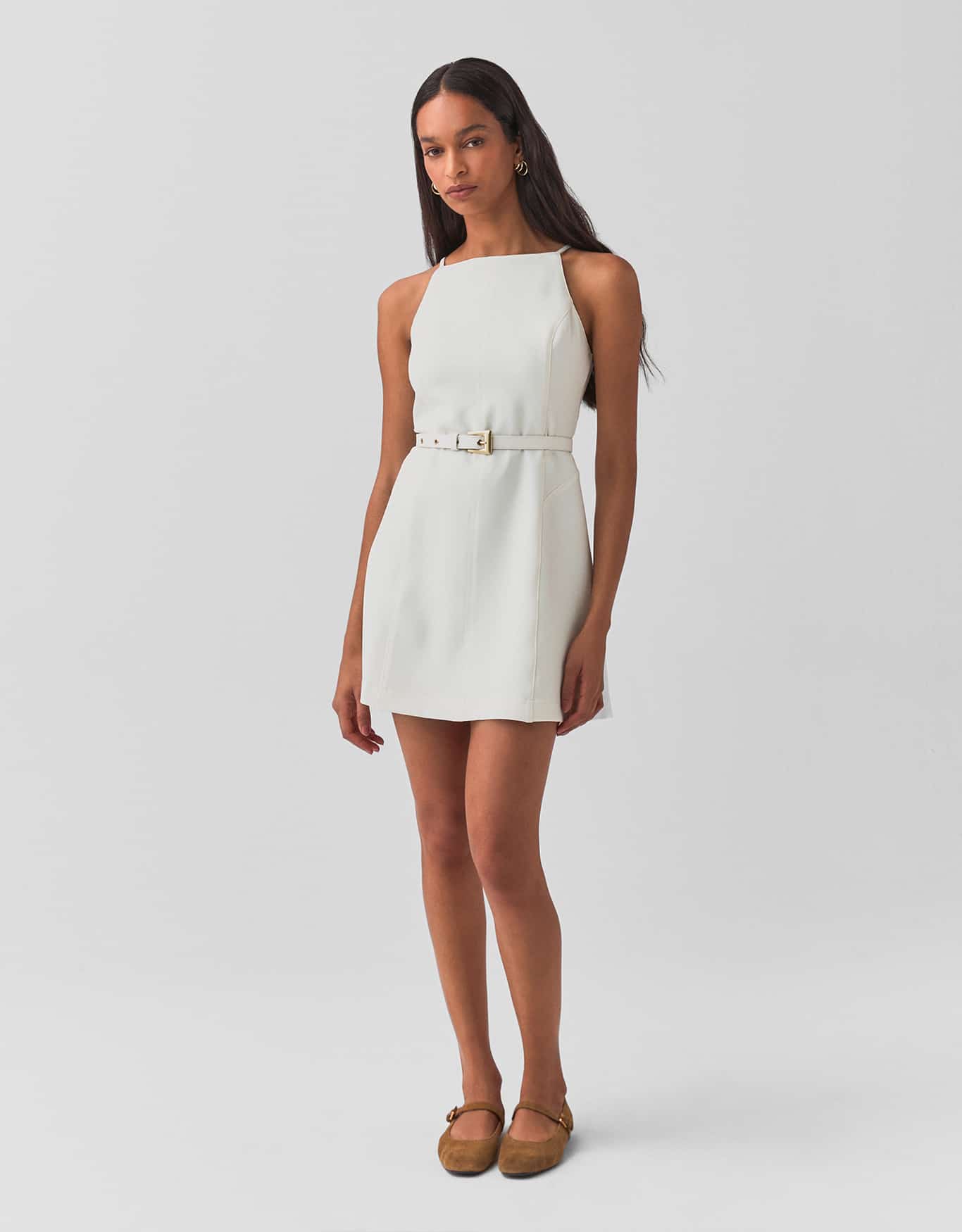 Vestido Curto Com Cinto