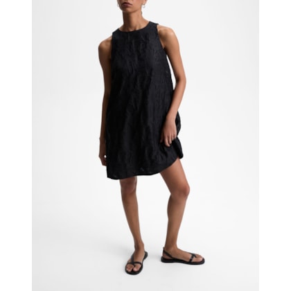 Vestido Curto Jacquard