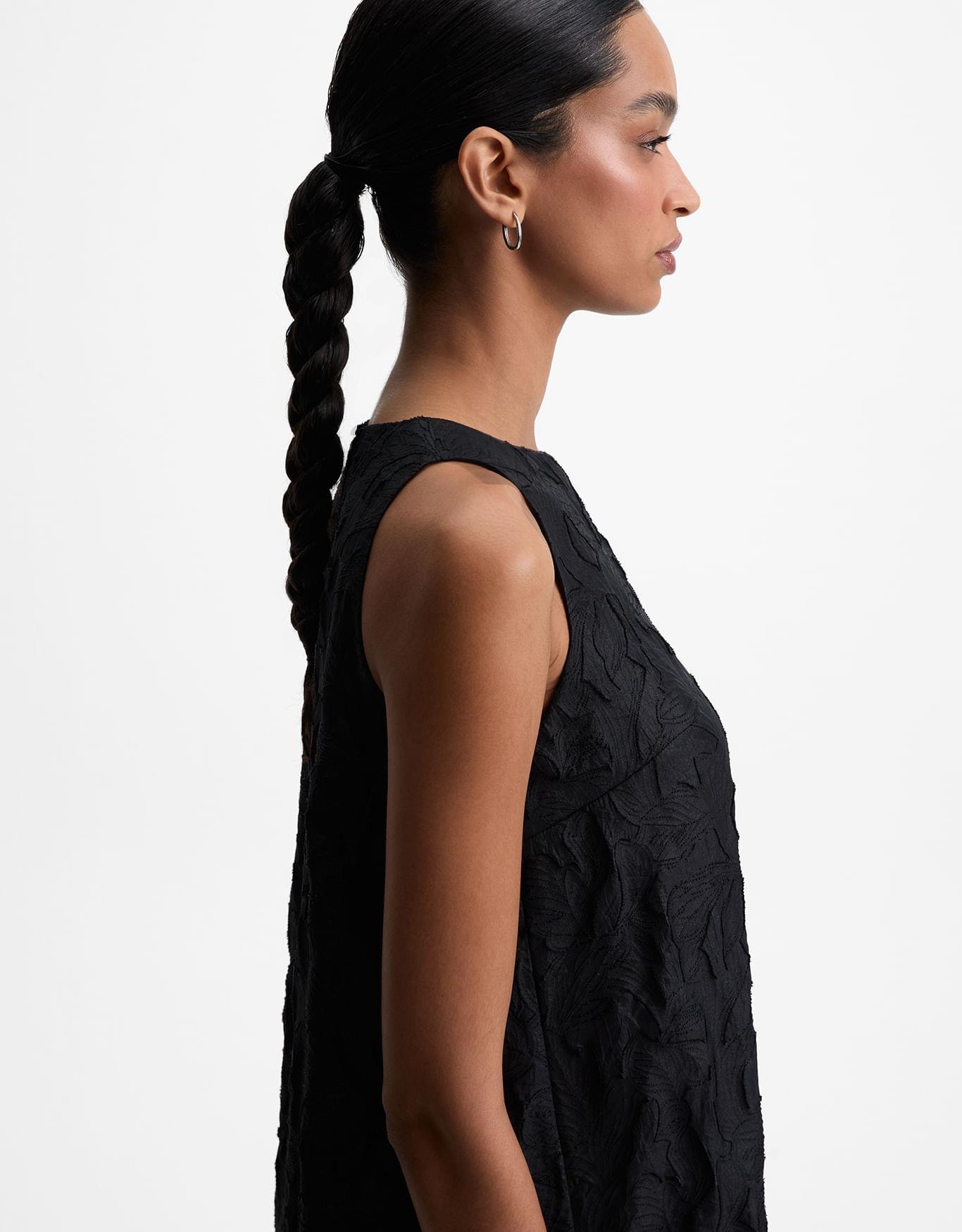 Vestido Curto Jacquard