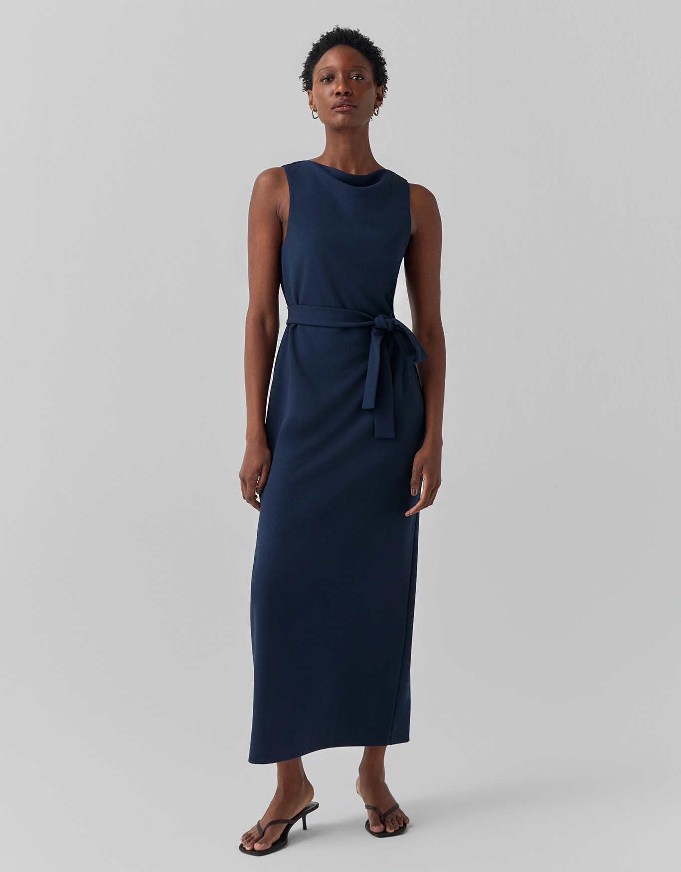 Vestido Decote v Crepe 360