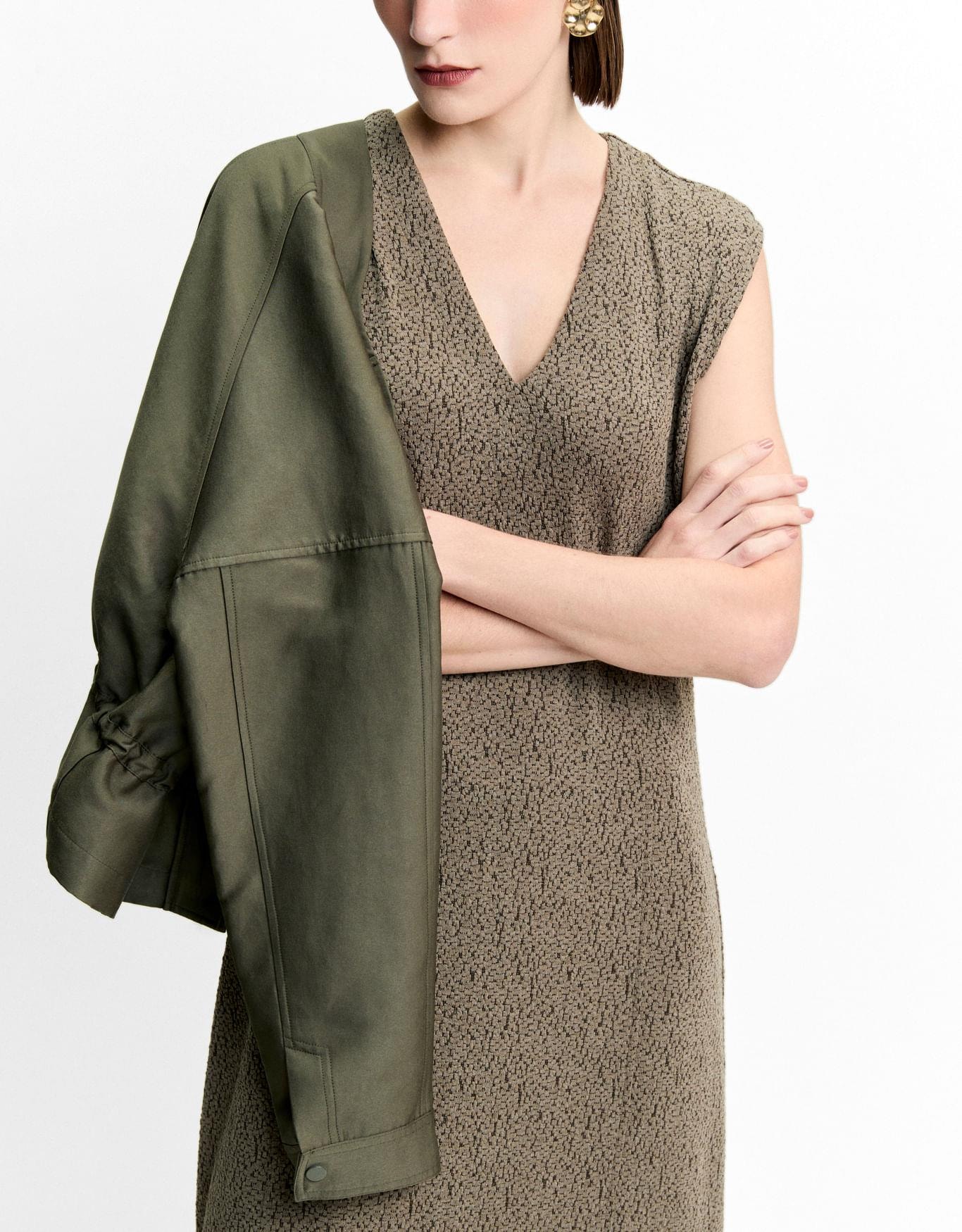 Vestido Decote v Textura