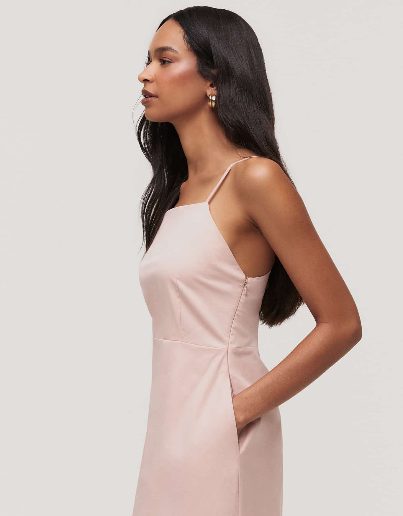 Vestido Evasê Alça Fina